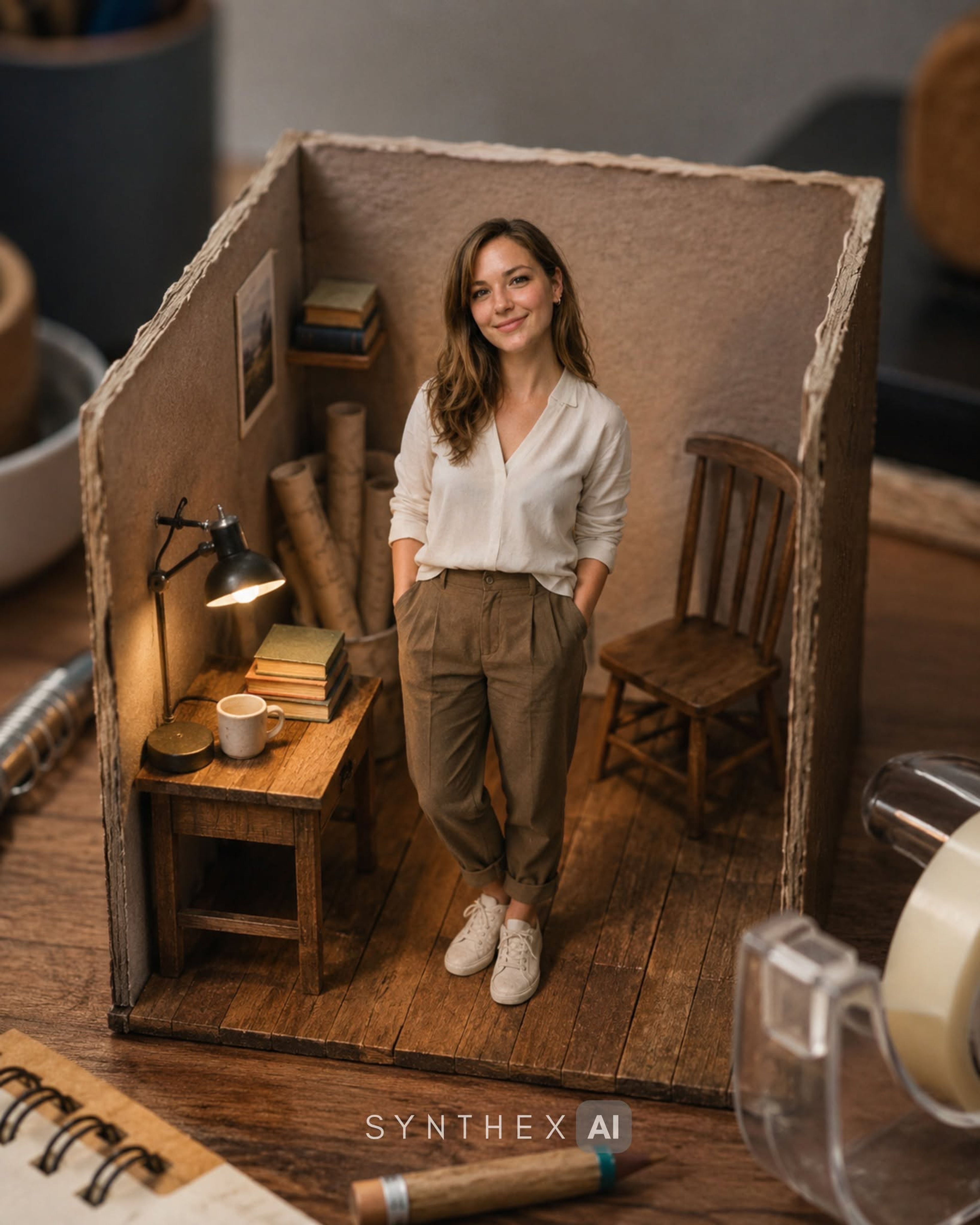 Create Miniature Desk Diorama Portraits