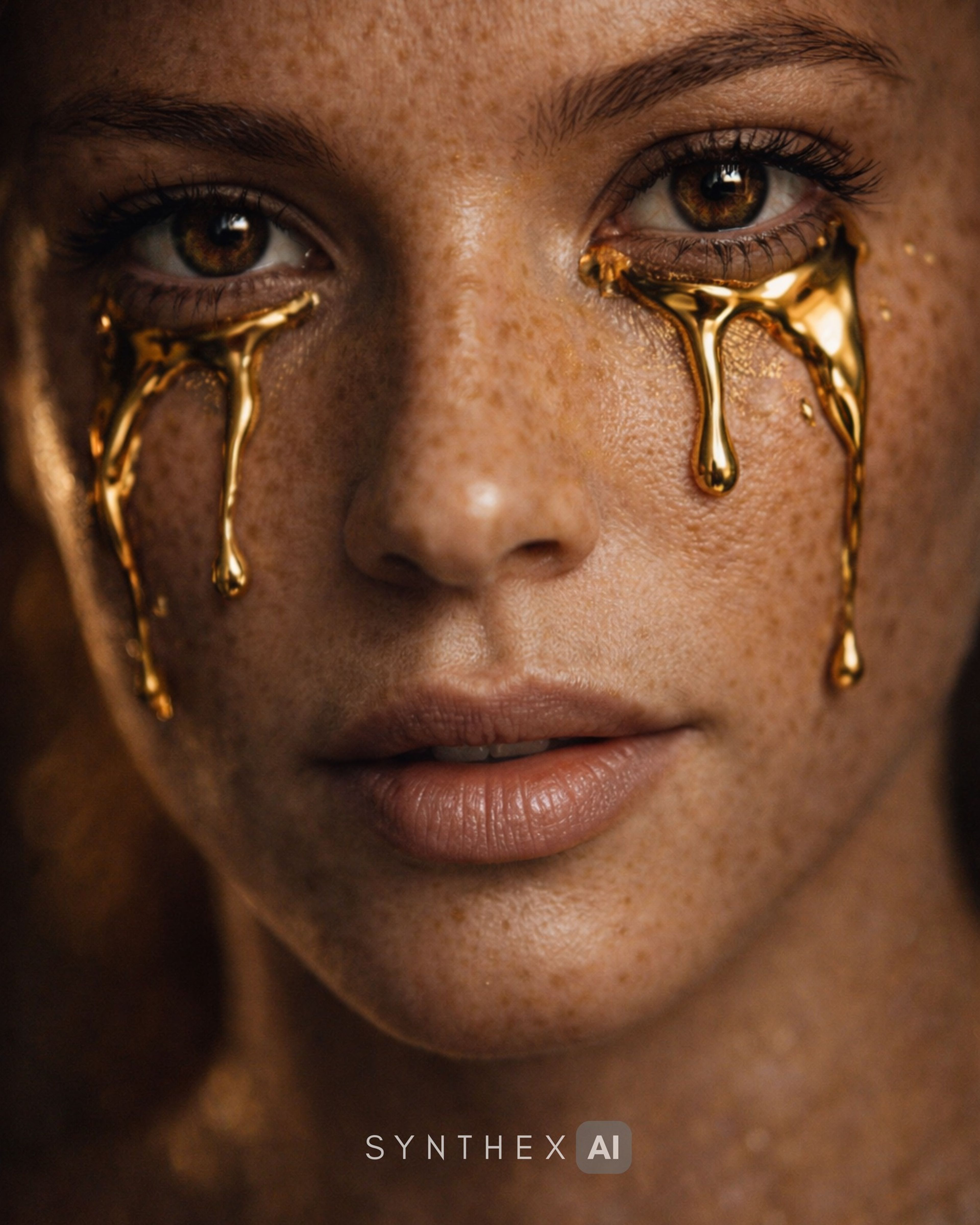 Generate Gold Tears Macro Portraits