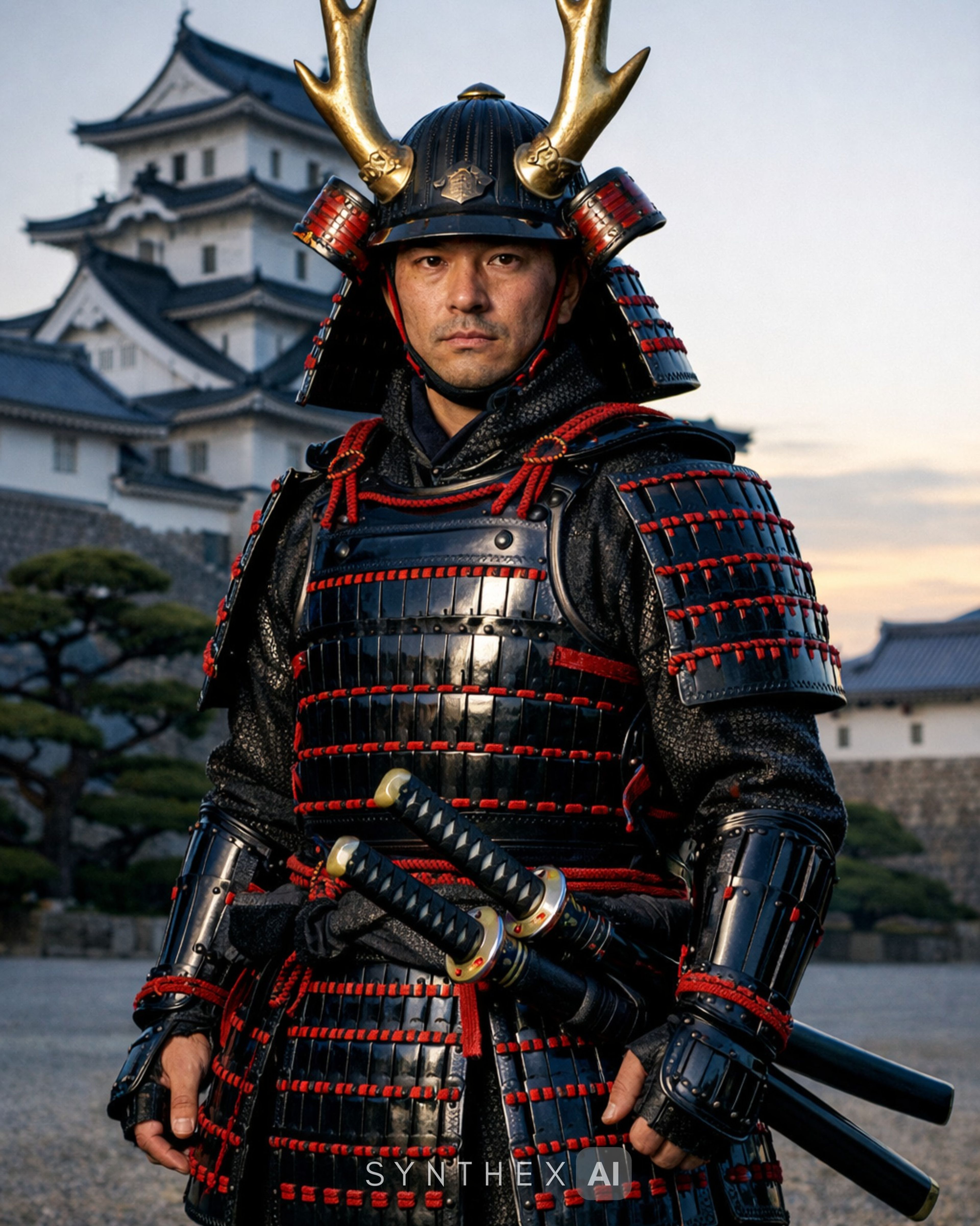 Generate Samurai Castle Armor Portraits