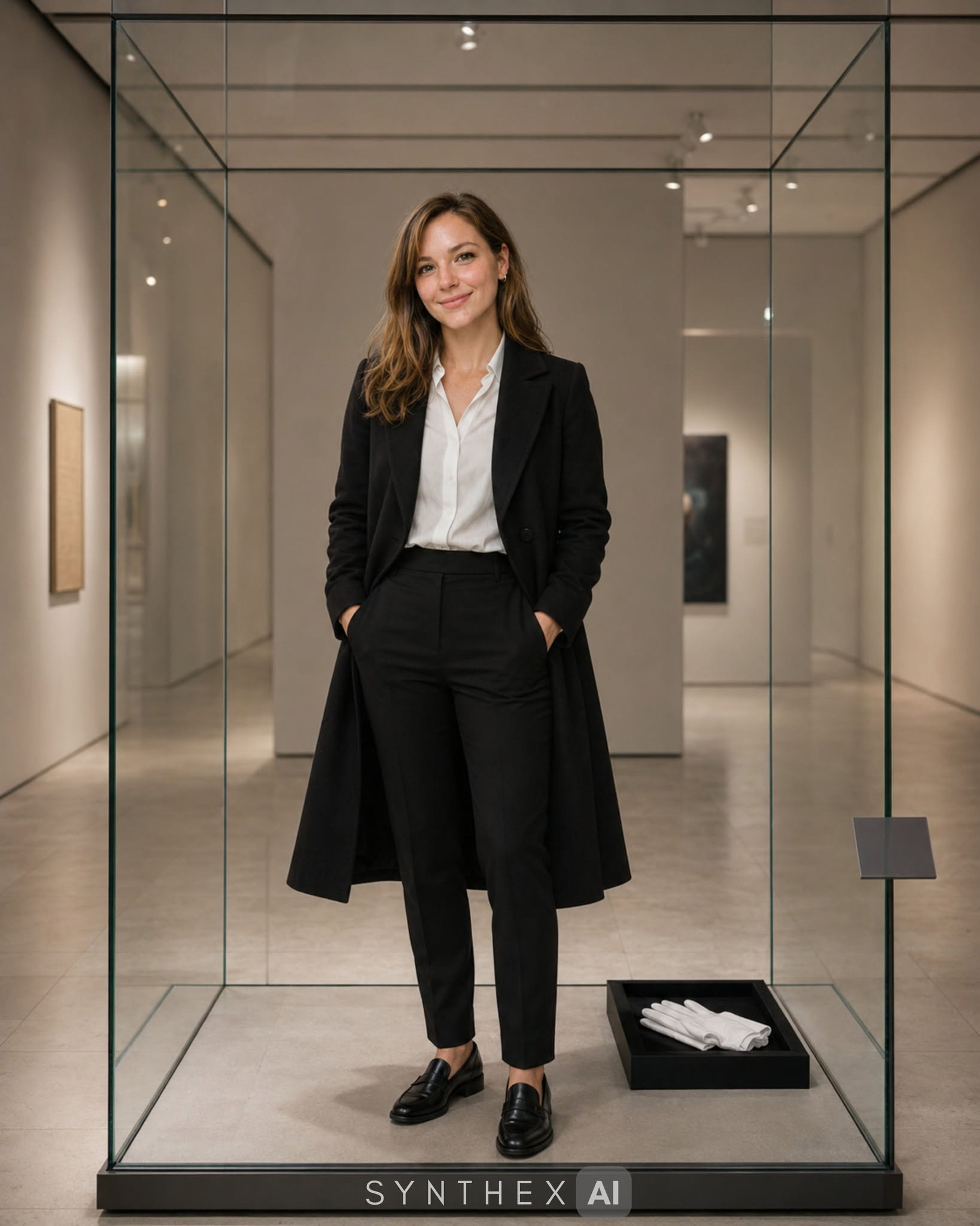 Generate Museum Vitrine Portraits