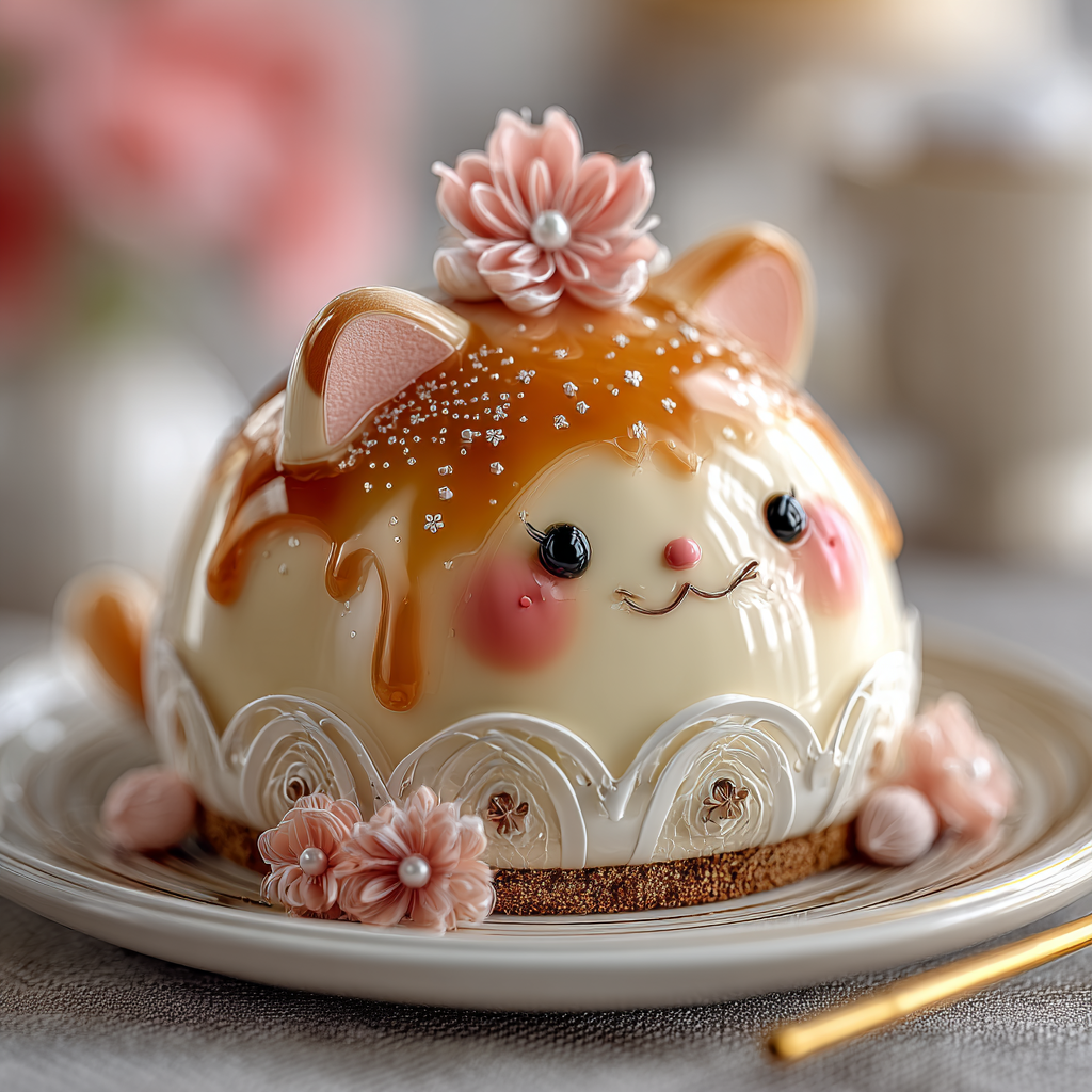 Miniature Kitten Dessert Food Photo