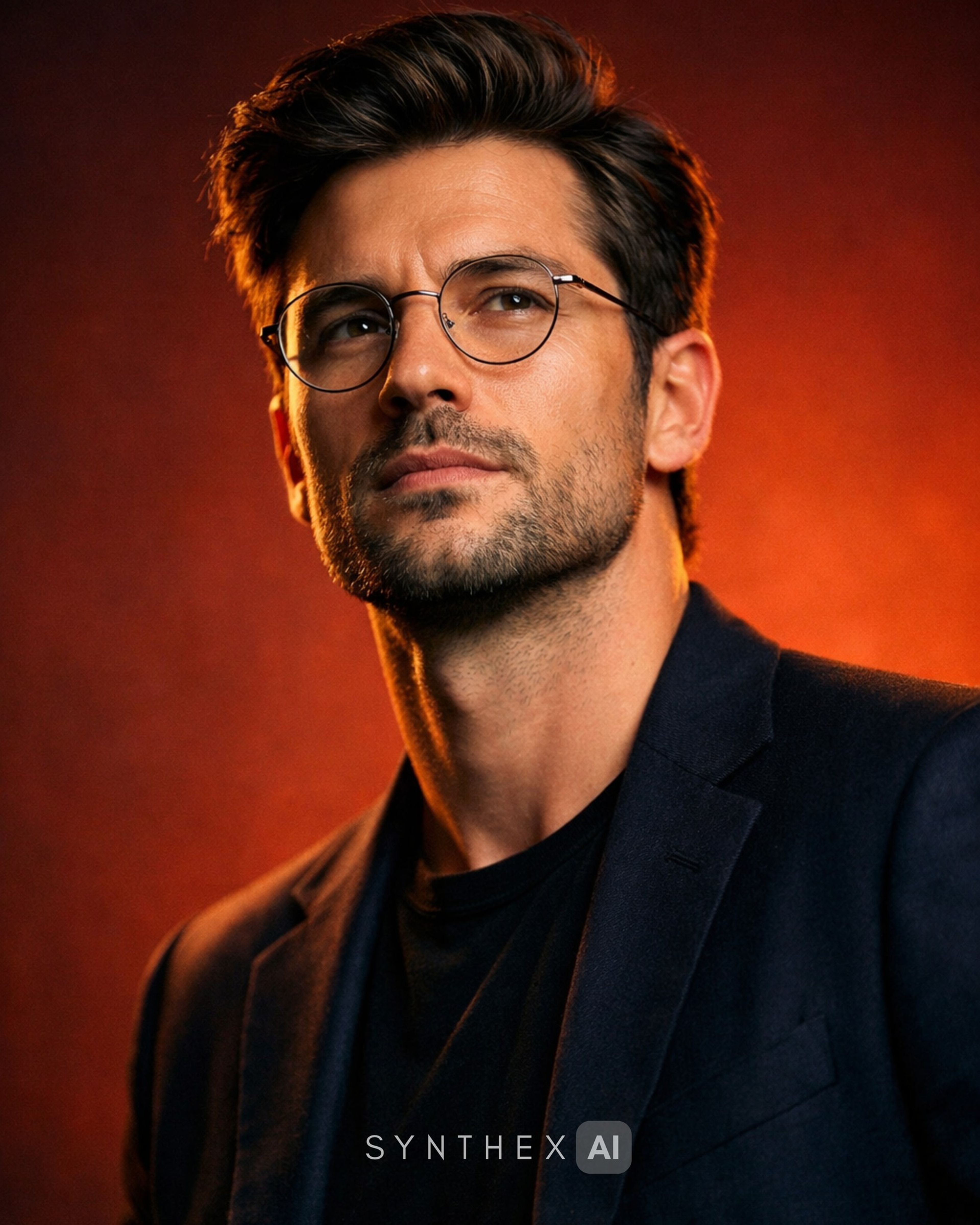 Create Modern Intellectual Editorial Portraits