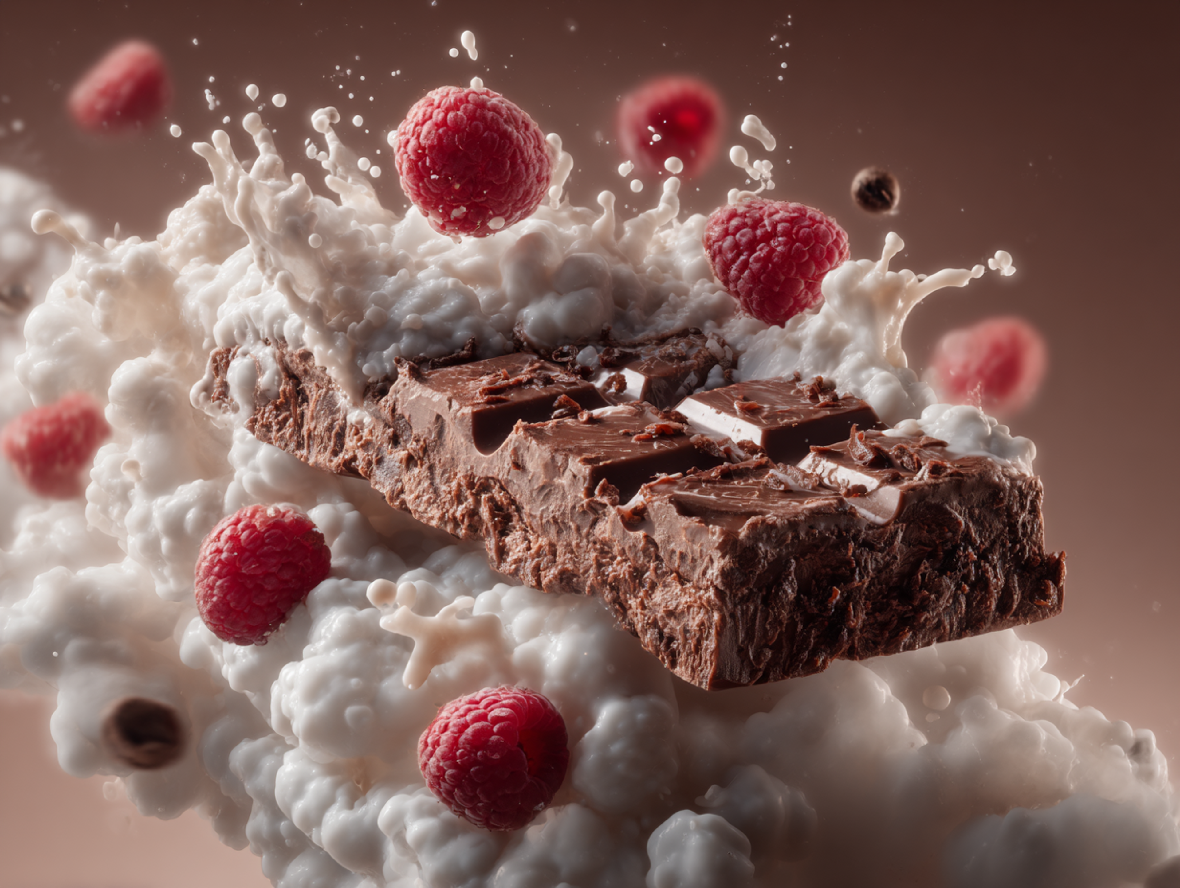 Sophisticated Gourmet Chocolate Bar Advertisement Photo