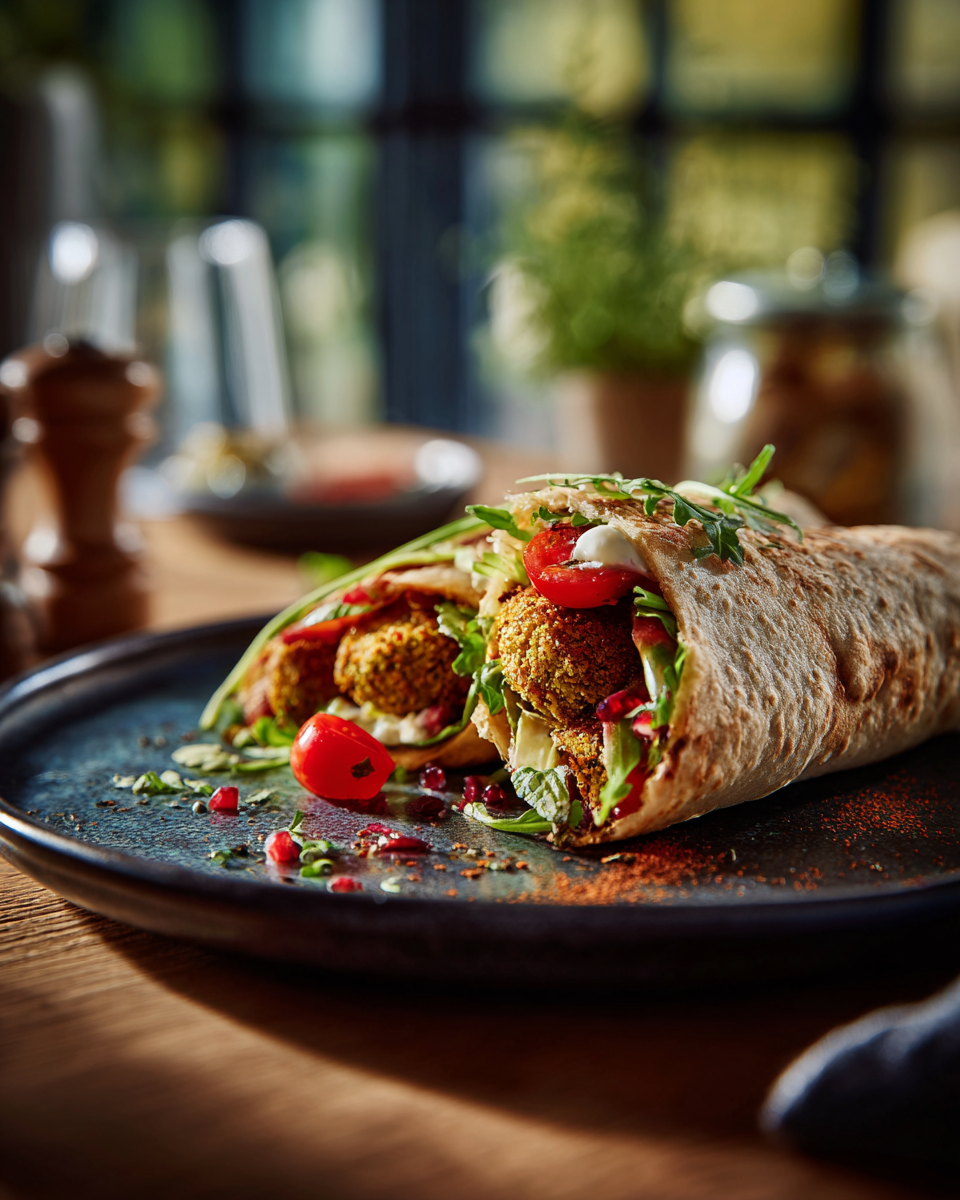 Magazine Falafel Wrap Food Photography