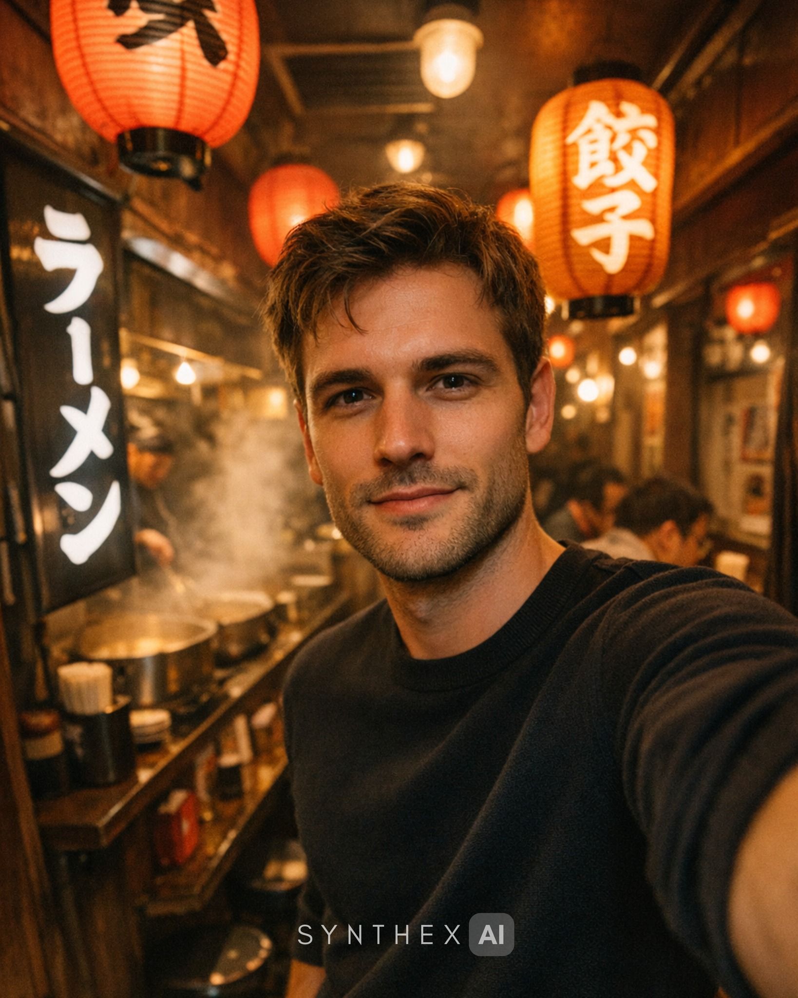 Generate Tokyo Ramen Bar Selfies
