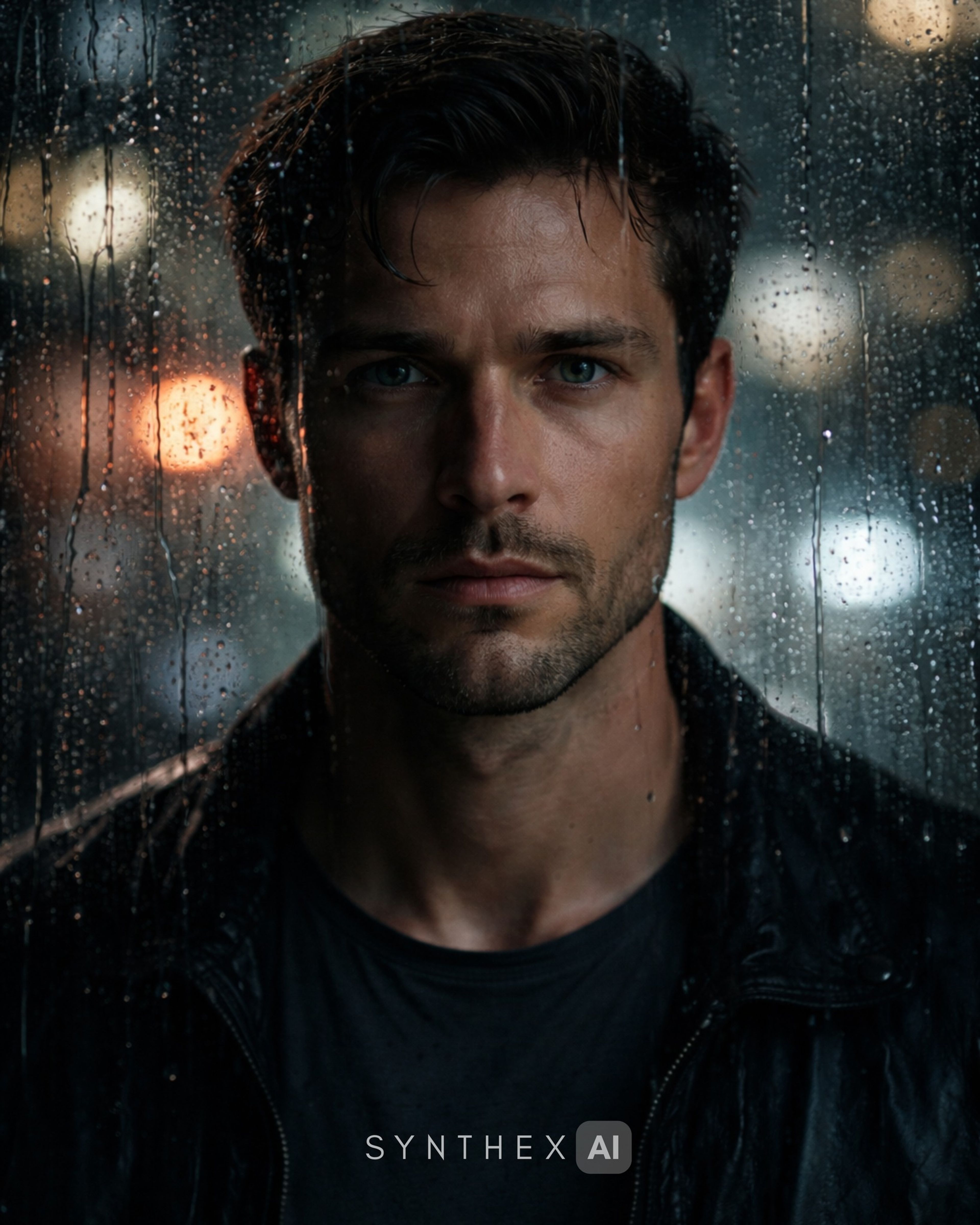 Generate Rain Streaked Glass Portraits