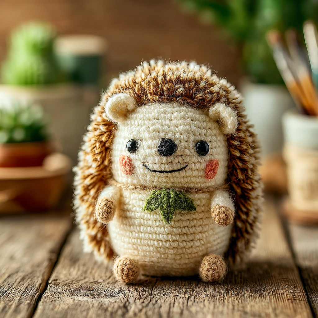 Amigurumi Baby Hedgehog Craft Photo
