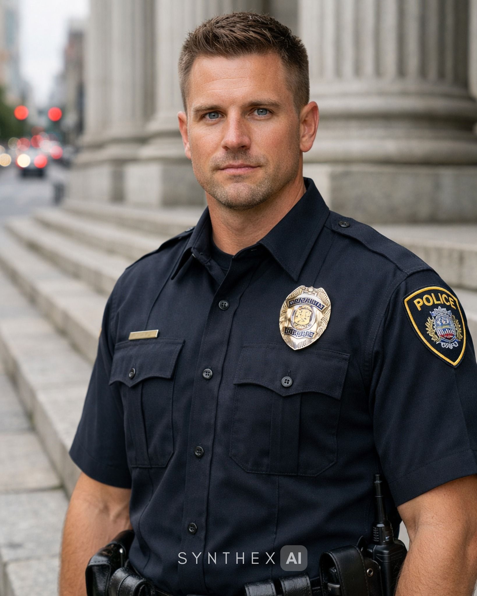 Generate Civic Police Uniform Portraits
