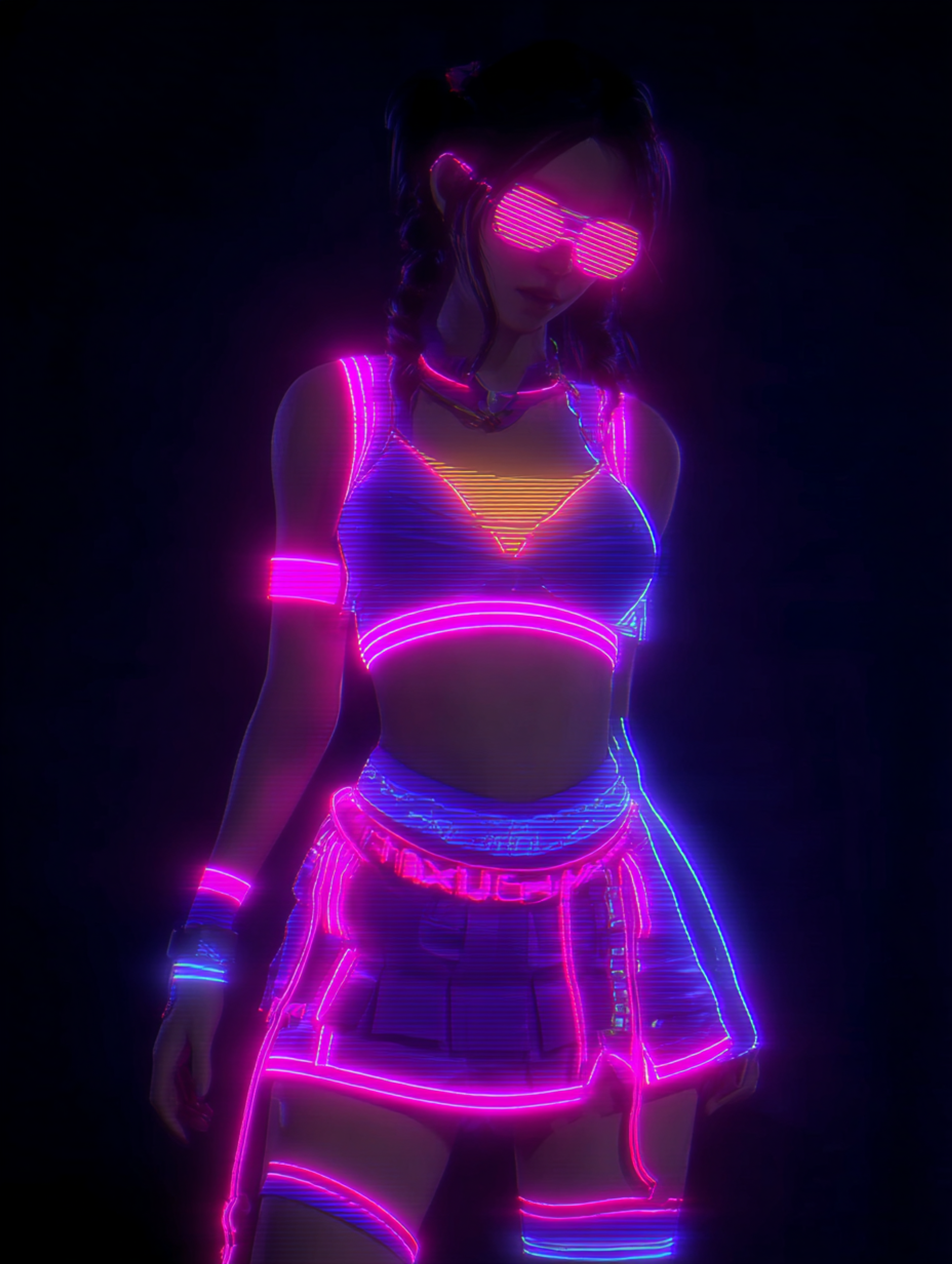 Neon Pulse Nightclub Dancer Scene