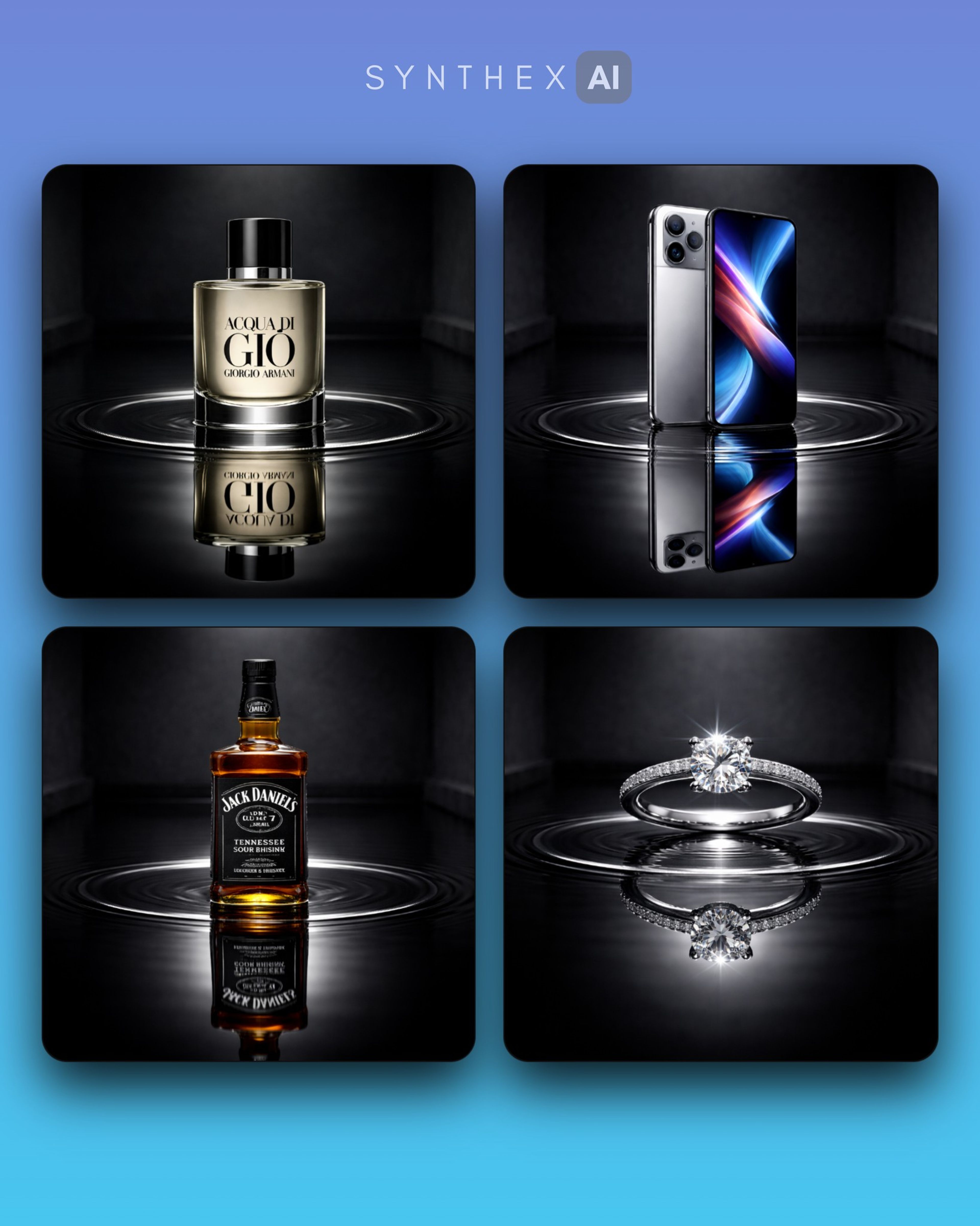 Create Black Water Product Photos
