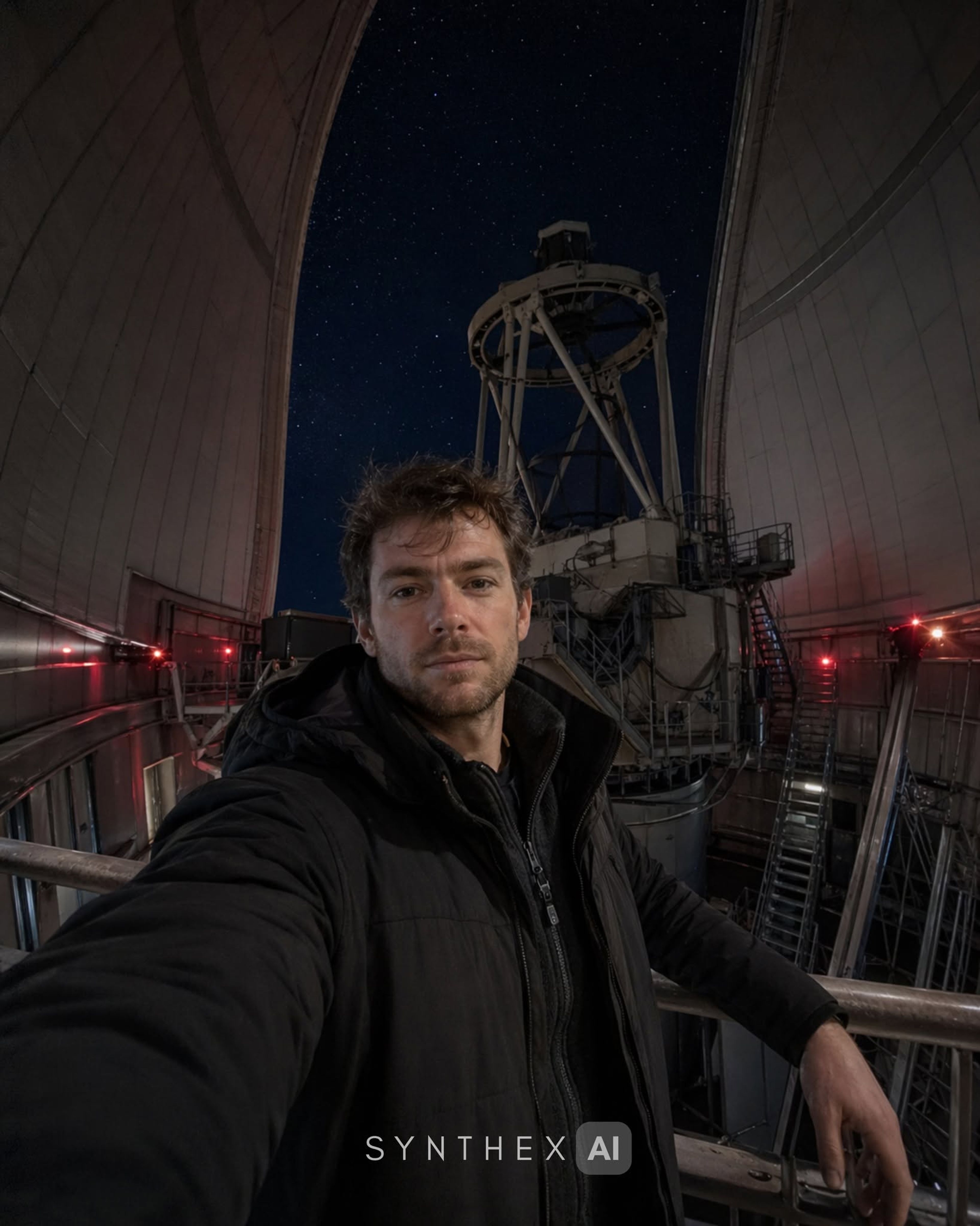 Generate Observatory Dome Night Selfies