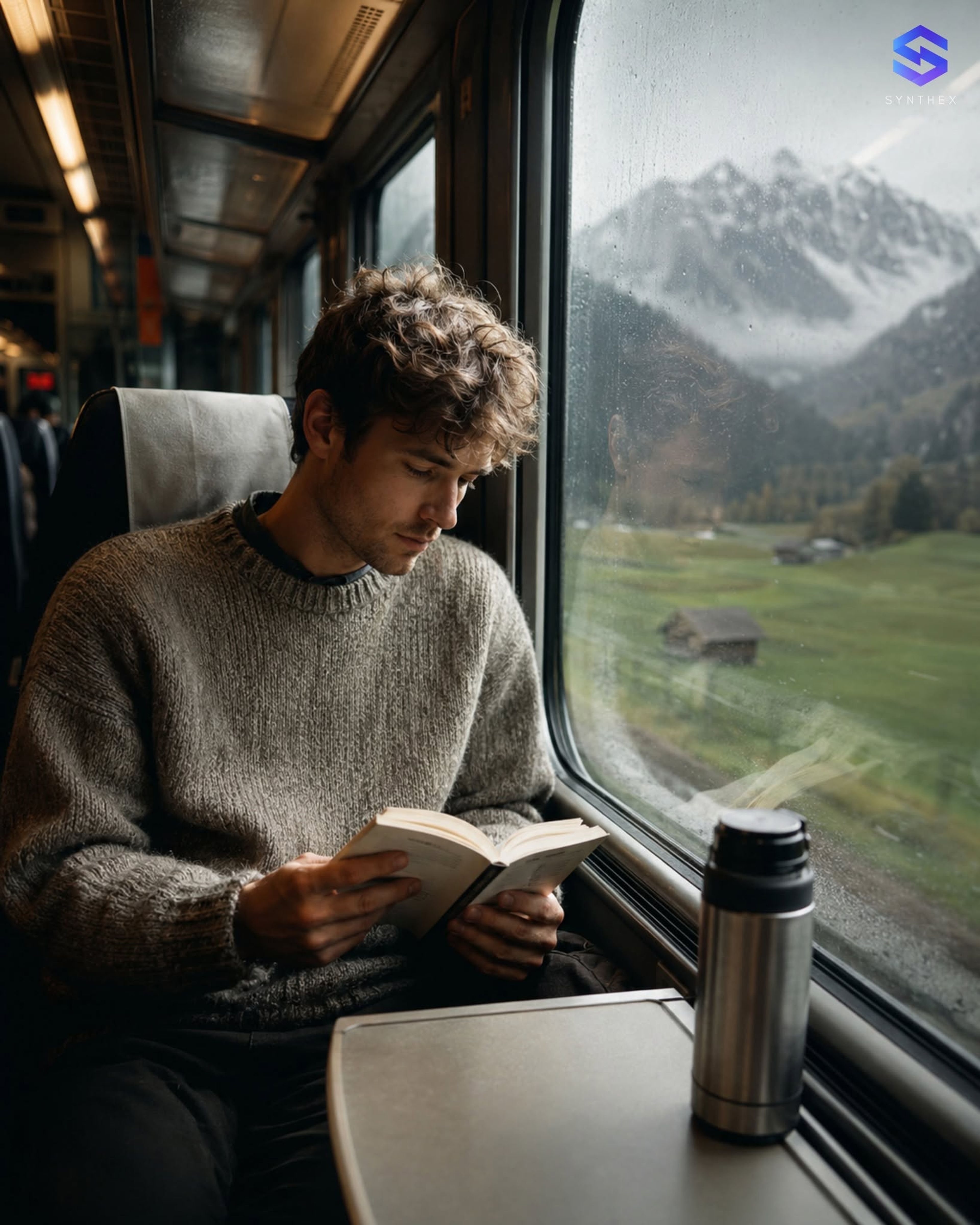 Generate Alpine Train Travel Portraits