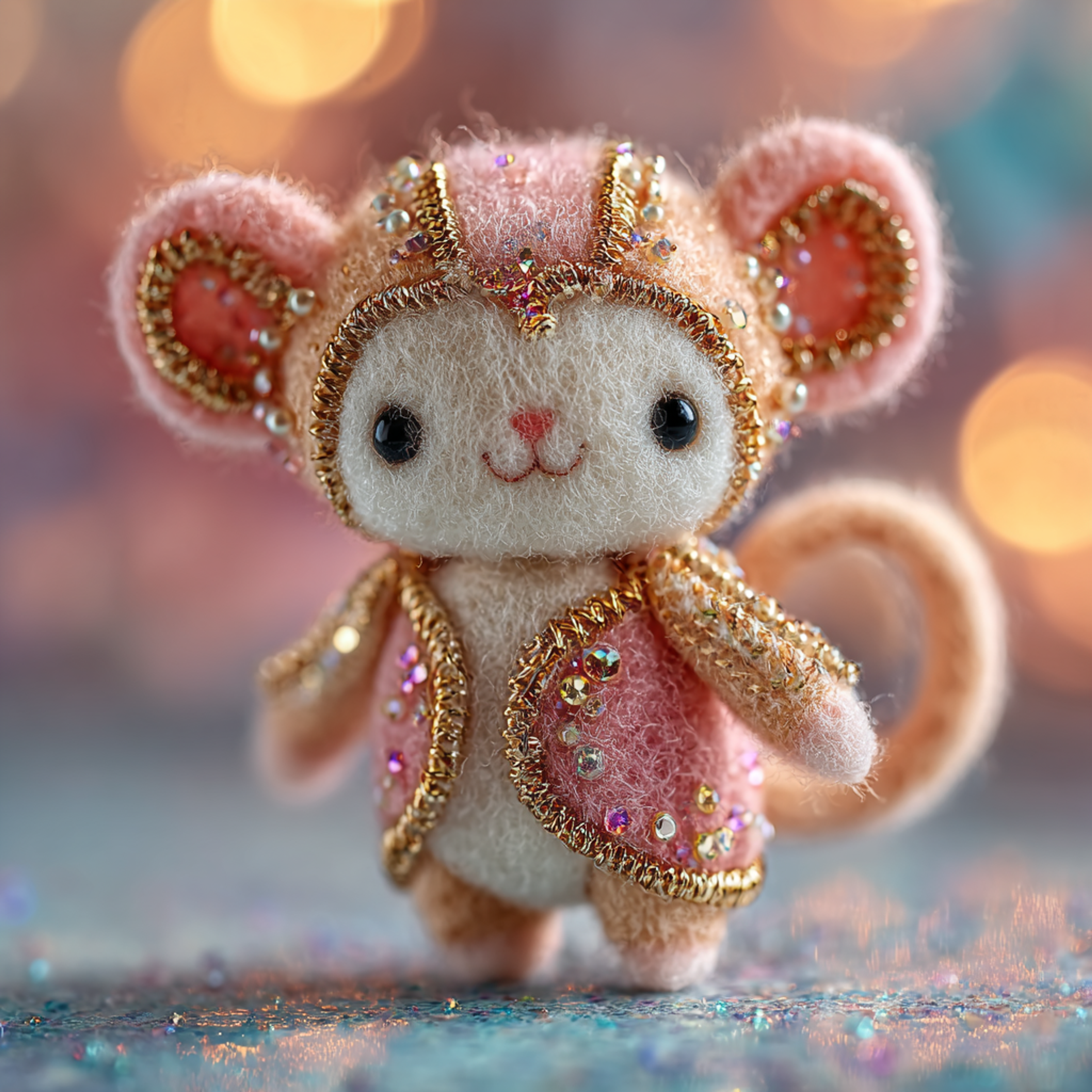 Felt Plush Monkey Character