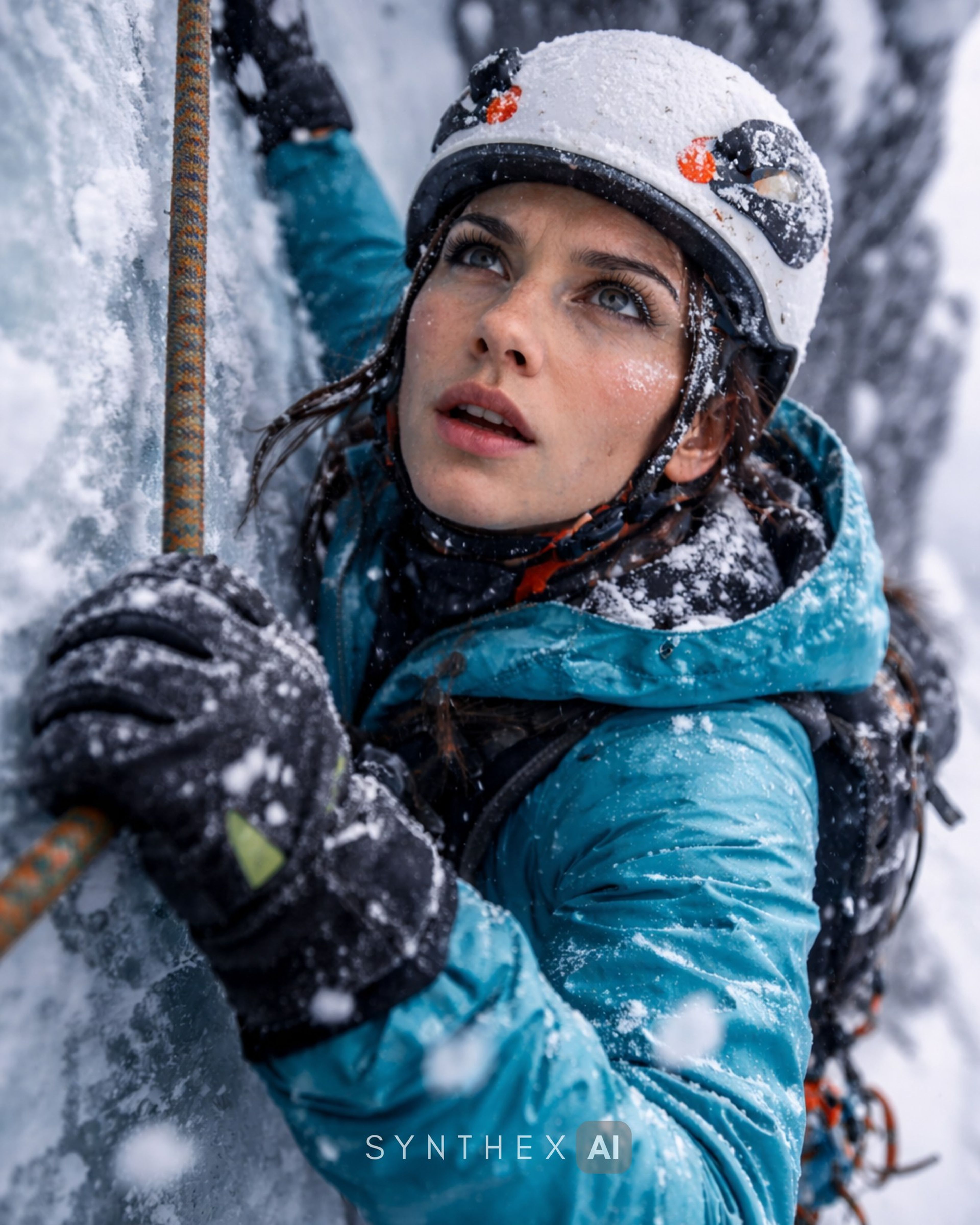 Generate Ice Climber Action Portraits