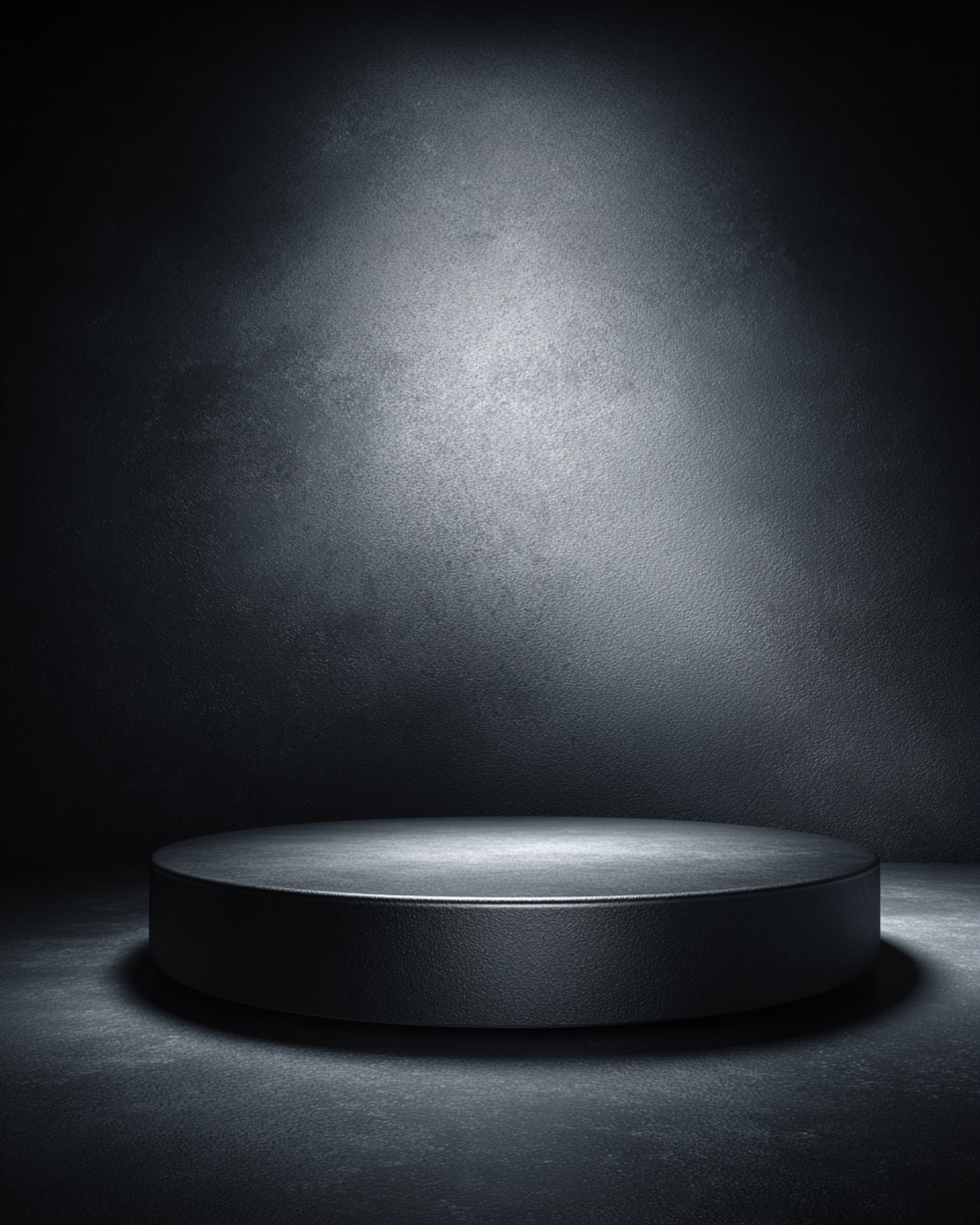 Seamless Matte Black Podium Product Surface Photo Composition 2