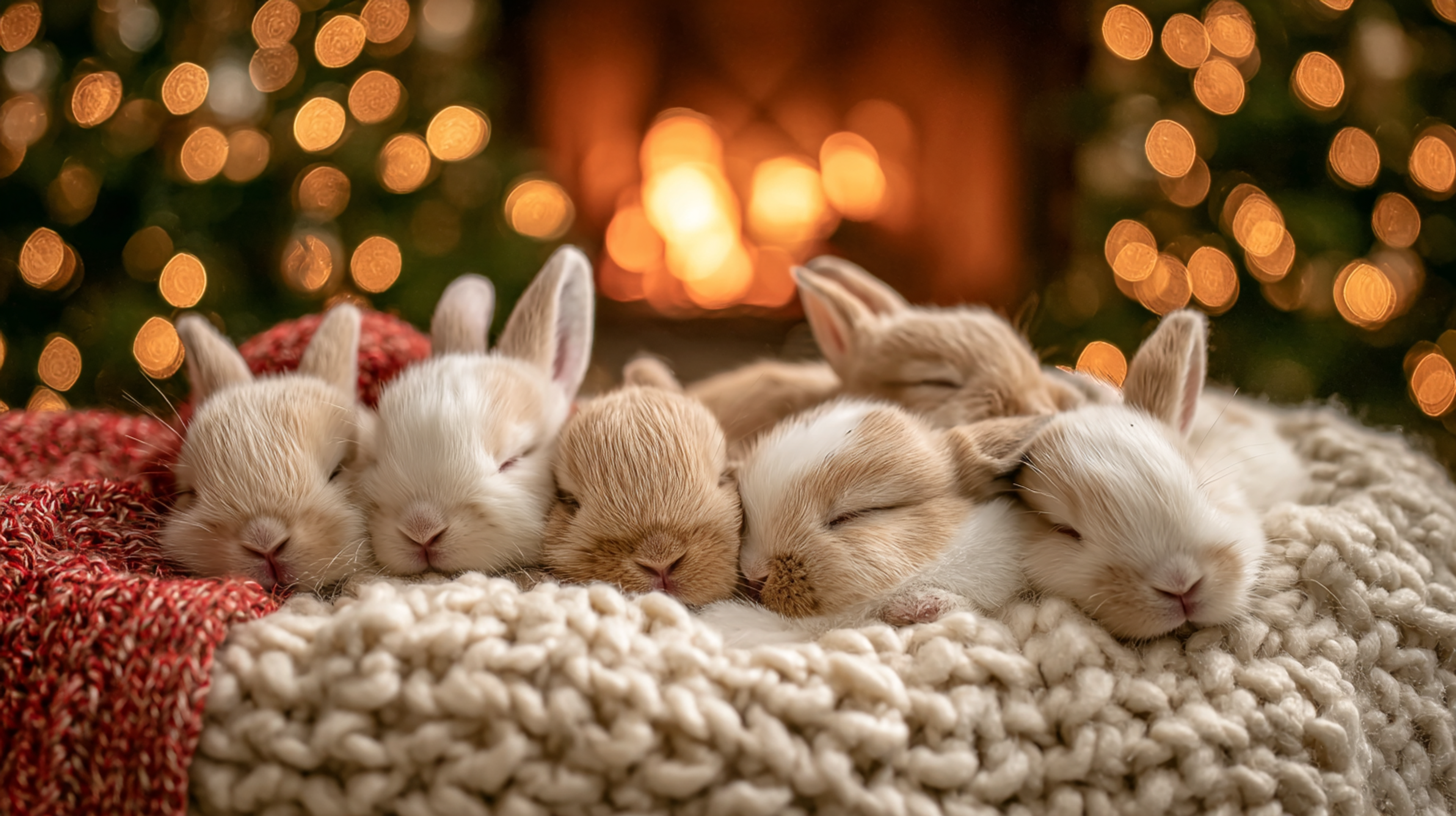 Unbelievably Heartwarming Photo of Group Bunnies Portrait