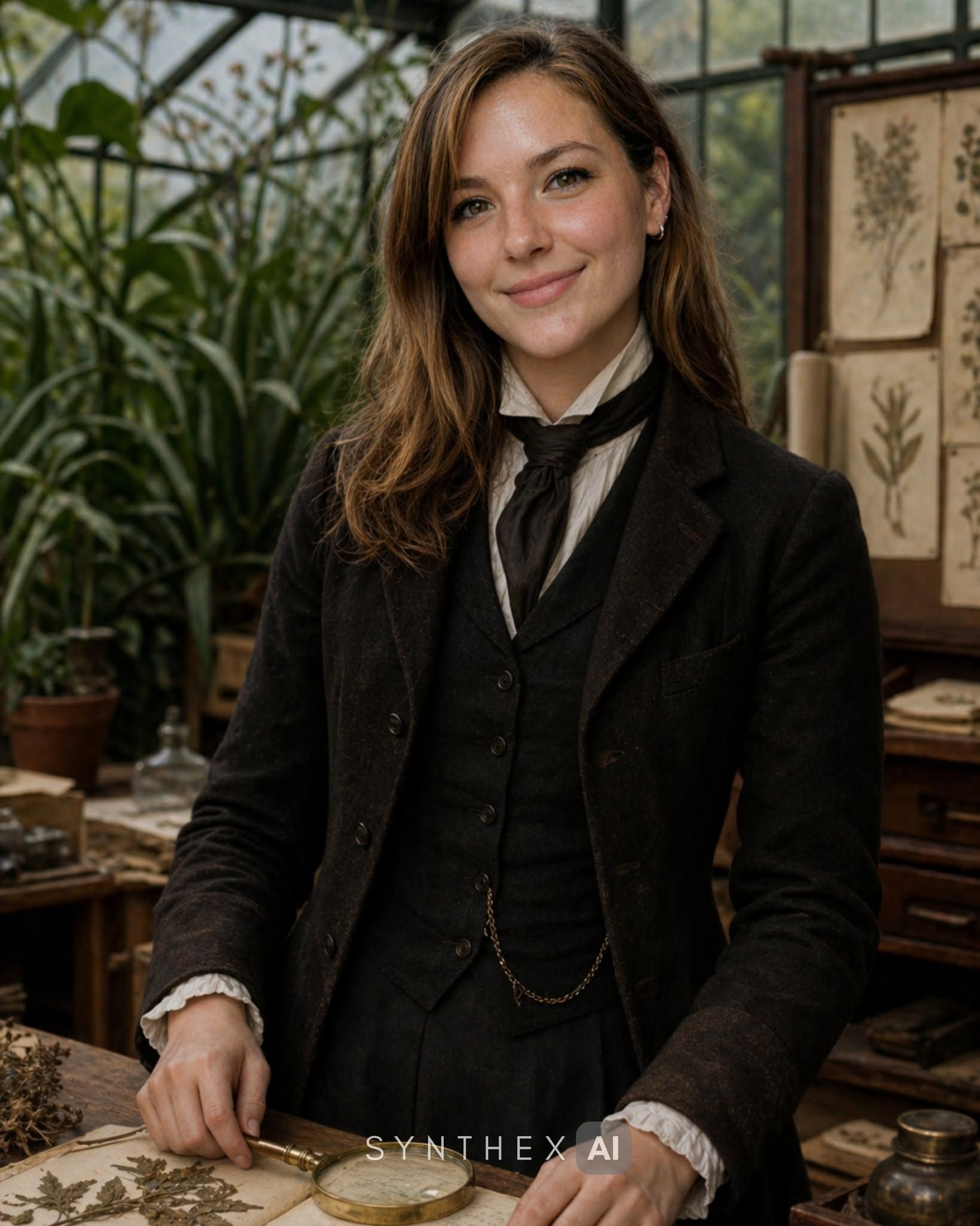 Generate Victorian Botanical Naturalist Portraits