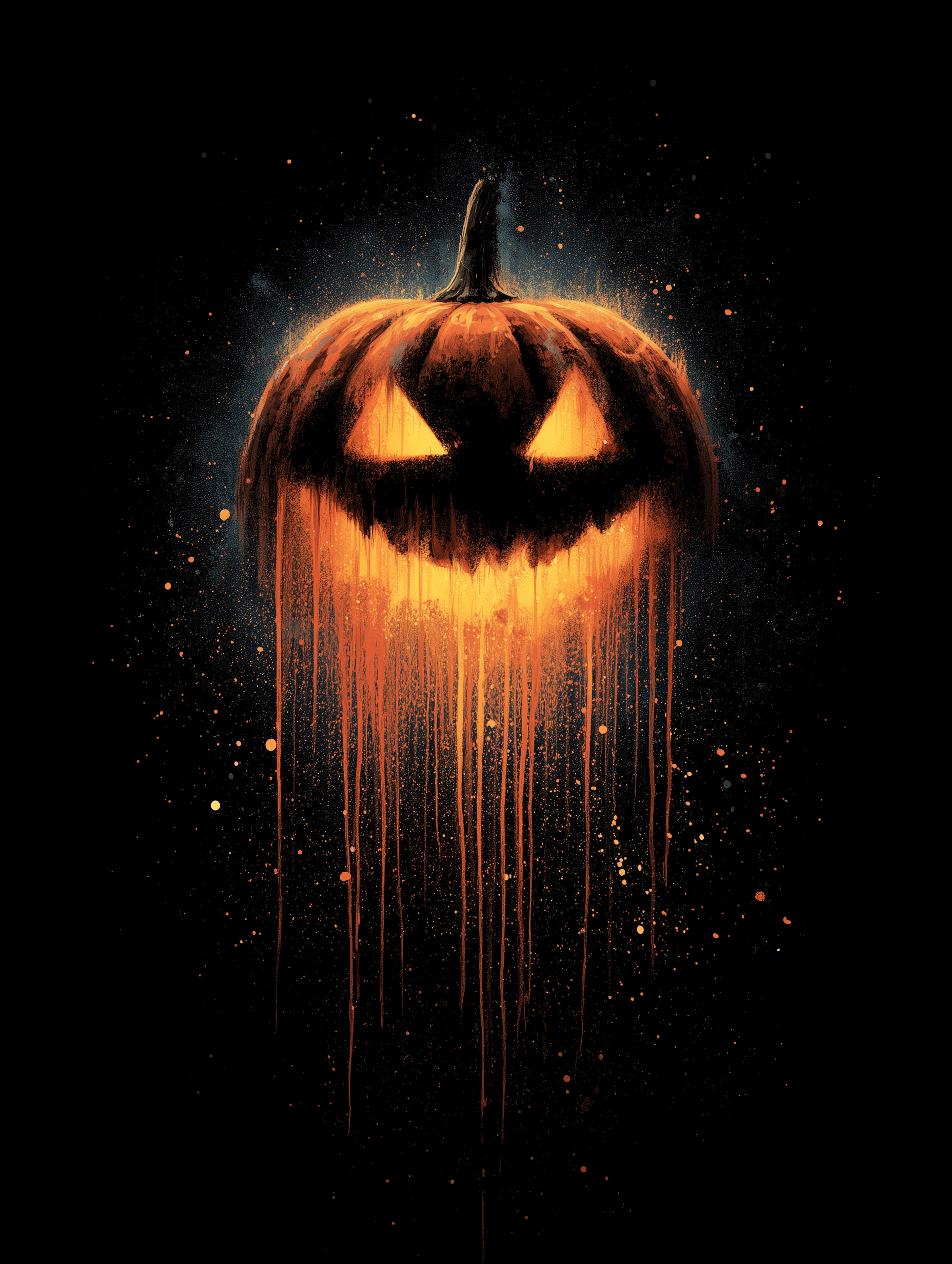 Glowing Jack-o-Lantern T-Shirt Graphic