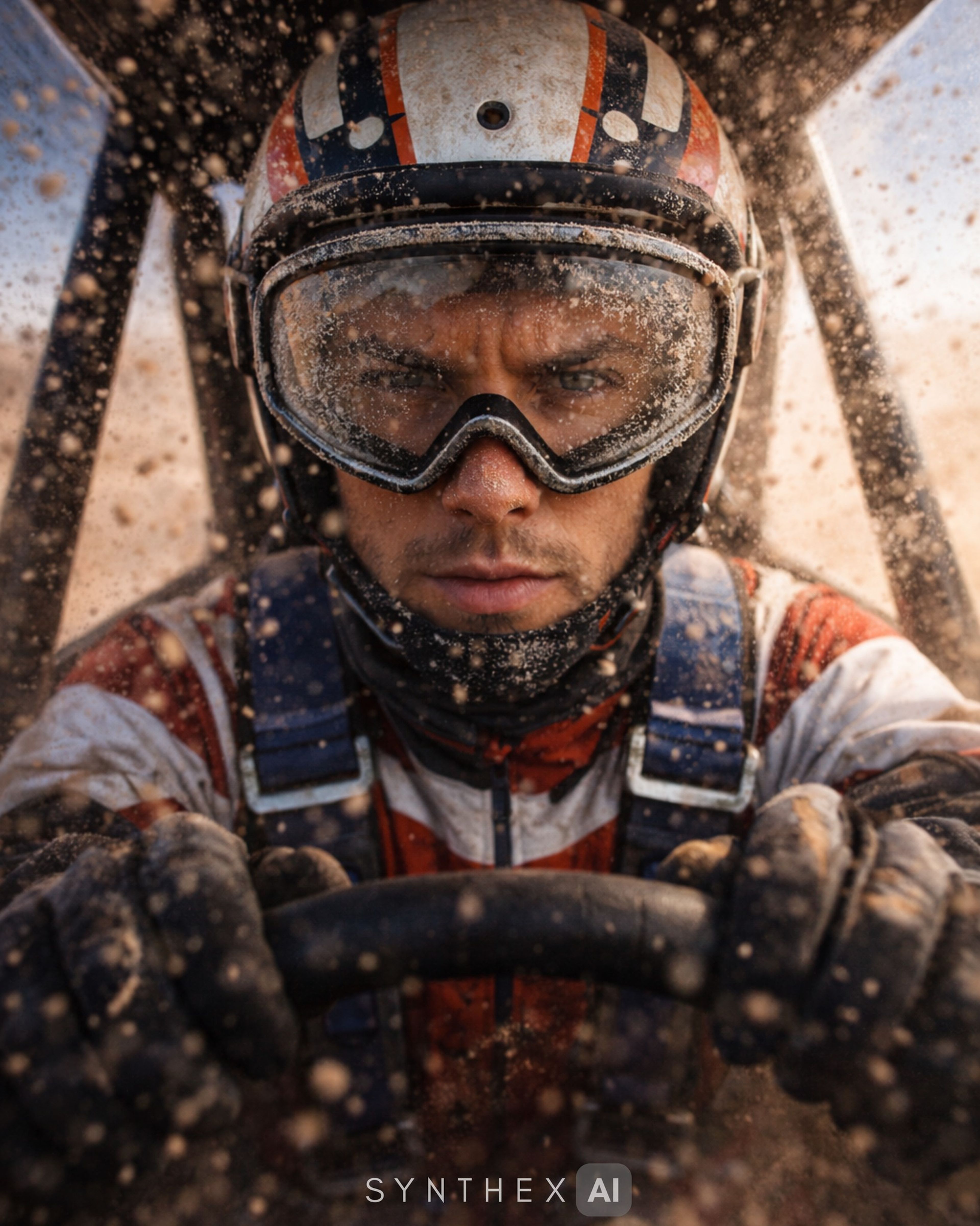 Generate Desert Rally Driver Portraits