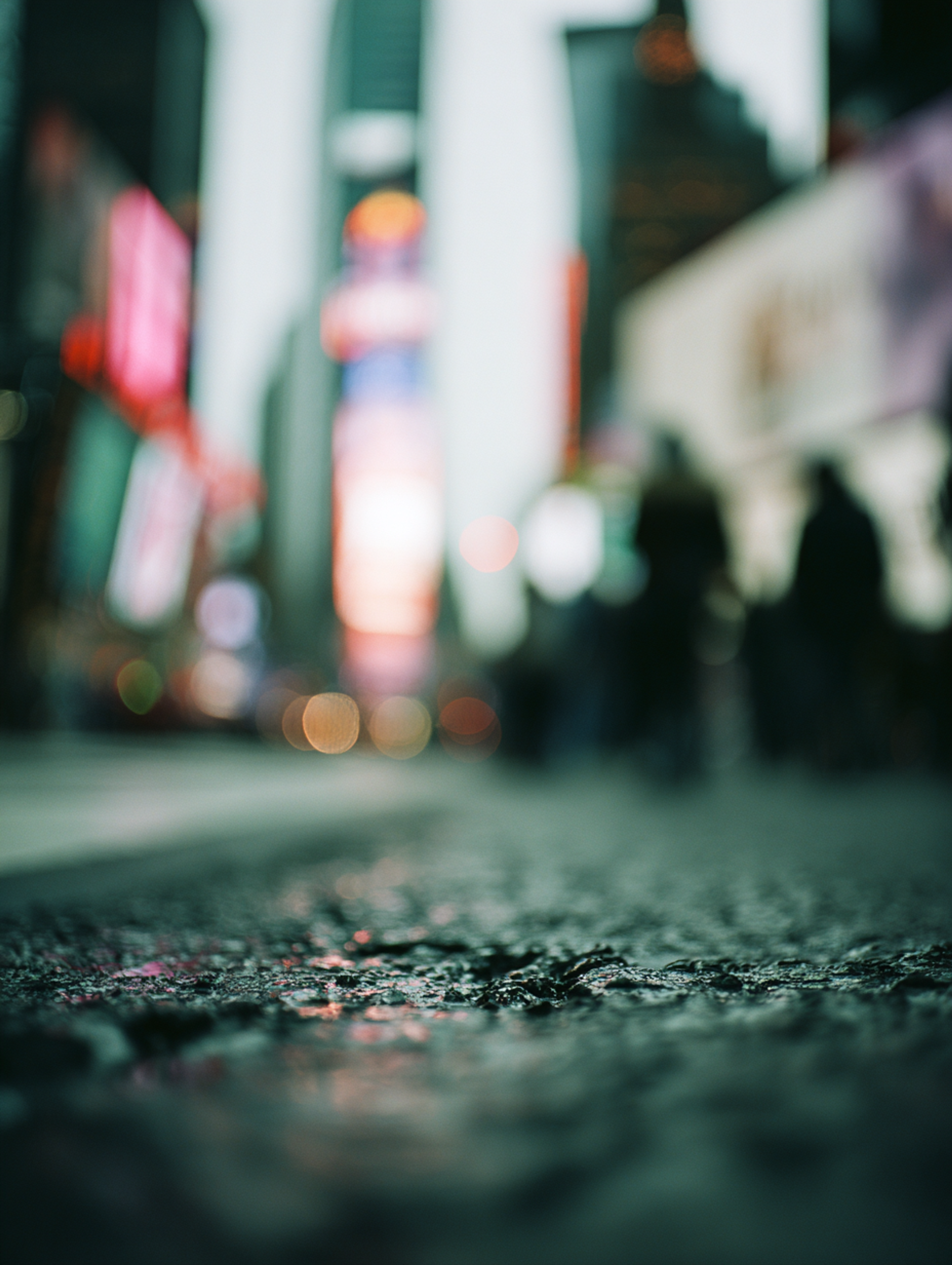 Dreamy Bokeh Busy Street Photo