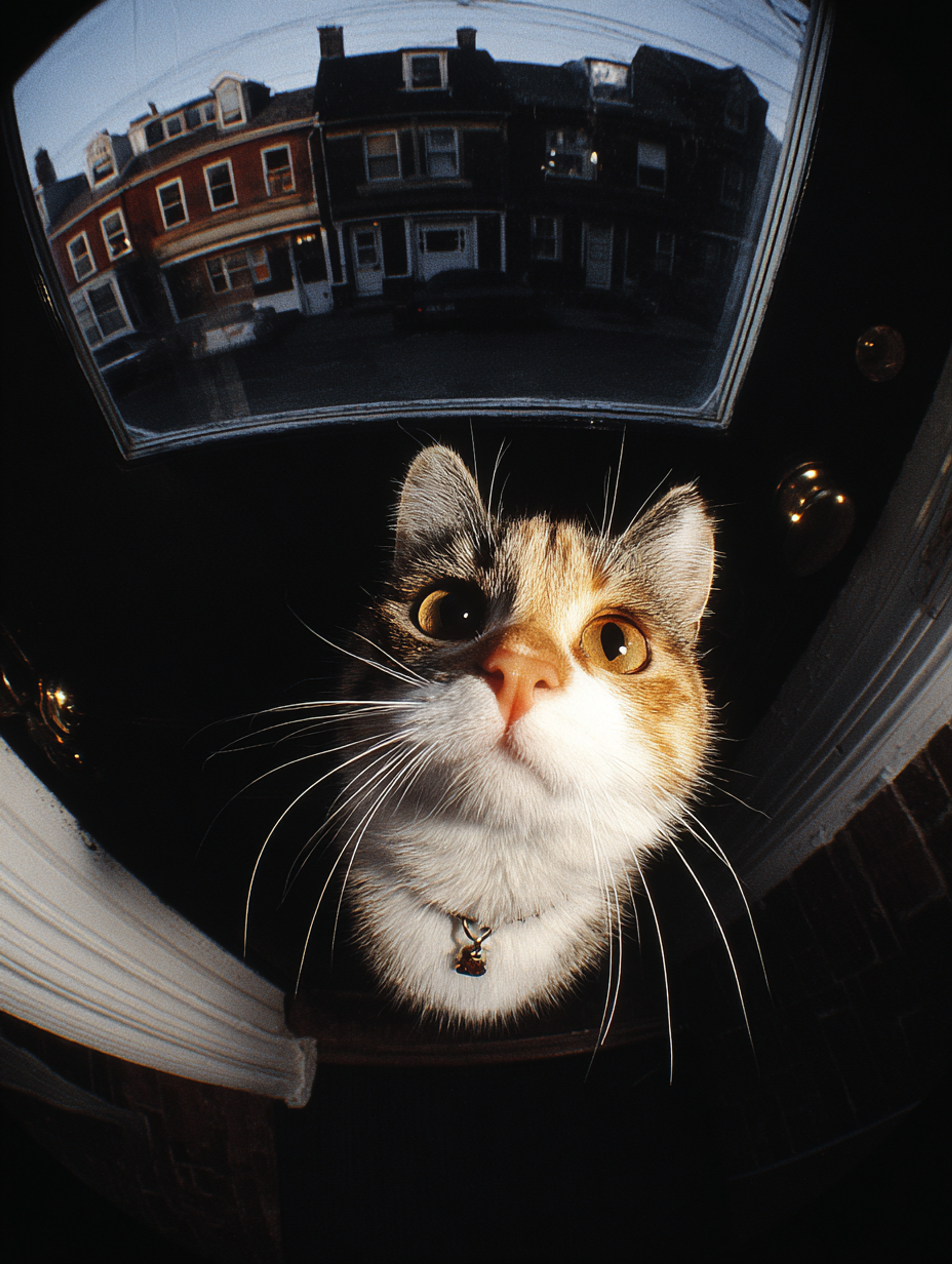 Fisheye Lens Cat Photo