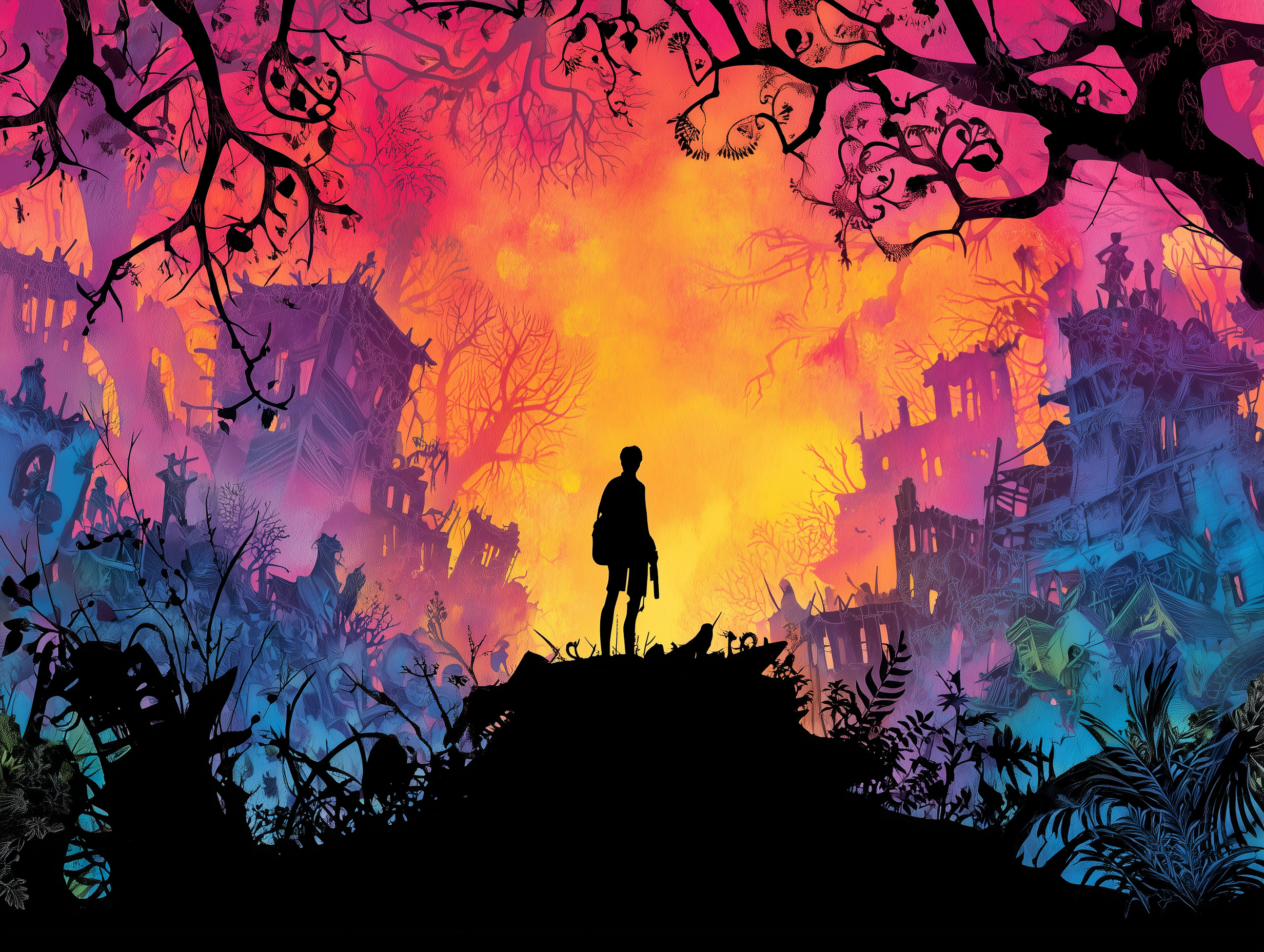 Lotte Reiniger Post-Apocalyptic Survivor Illustration Alternate