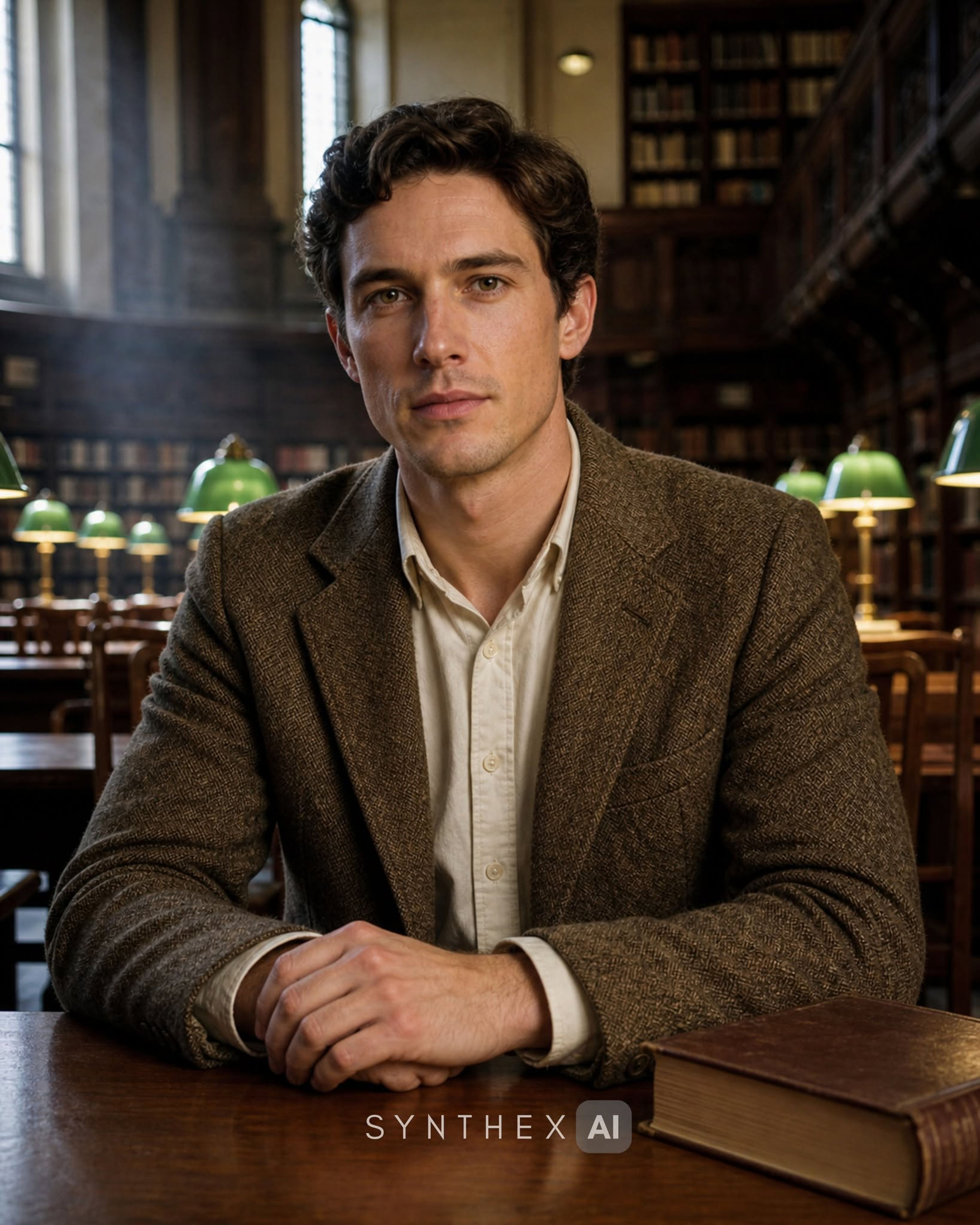 Generate Historic Library Reading Portraits