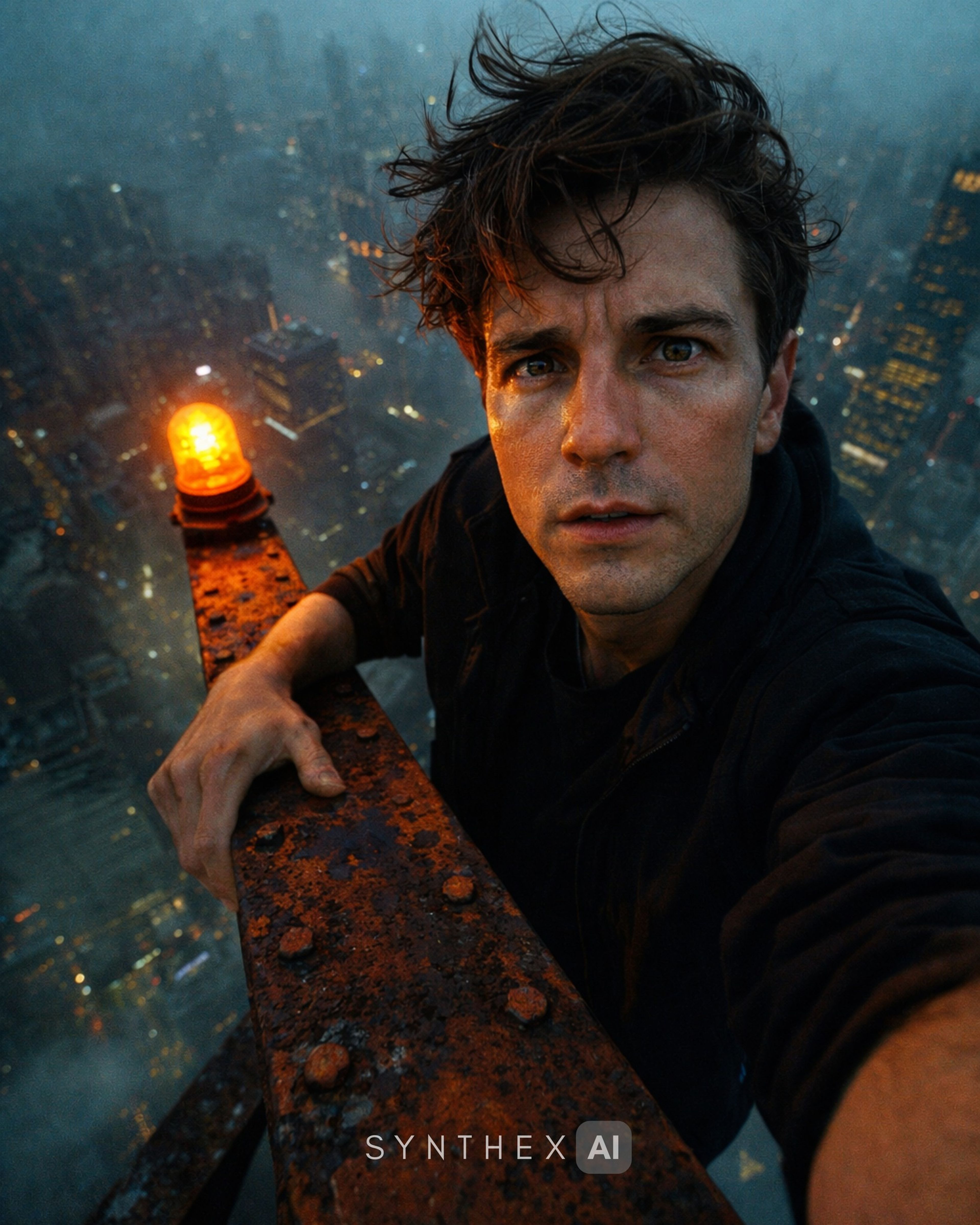 Generate Skyscraper Beam Danger Selfies