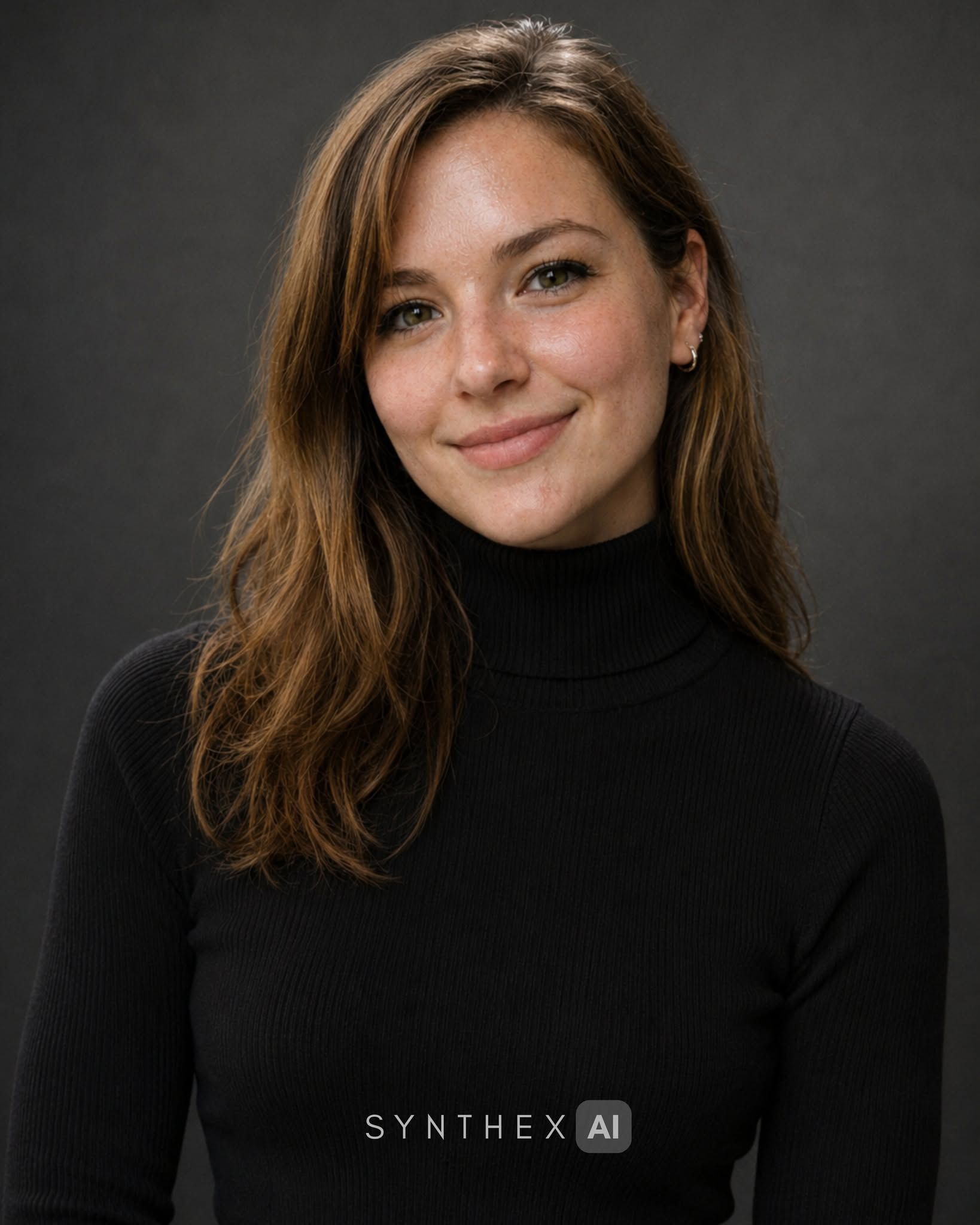 Generate Charcoal Turtleneck Studio Portraits