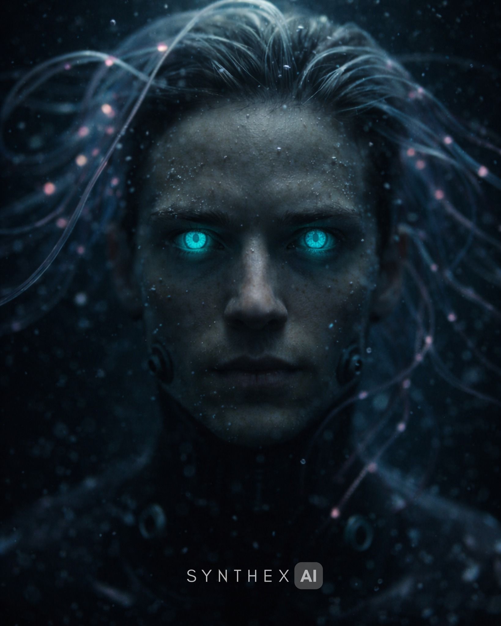 Generate Cybernetic Free Diver Portraits