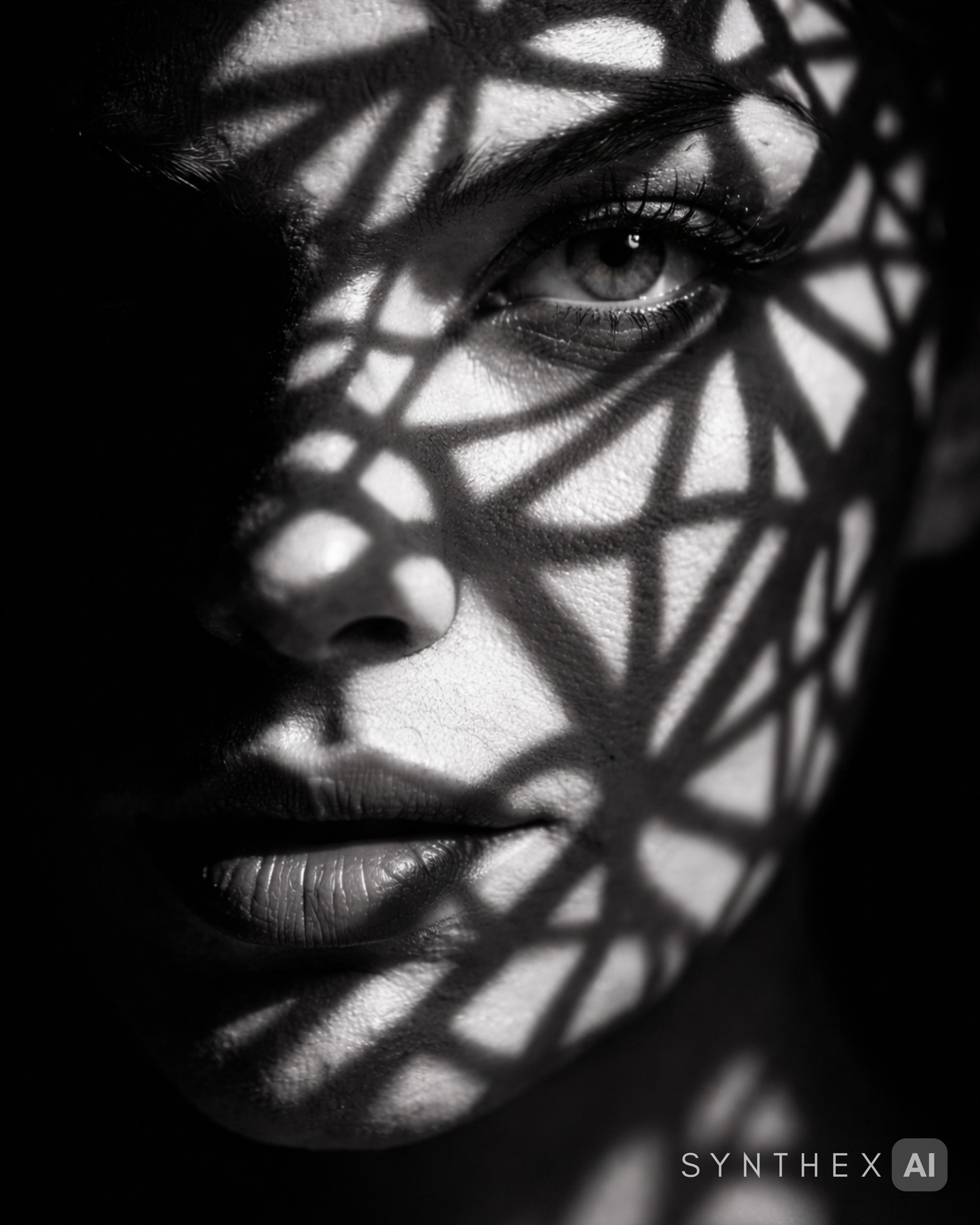 Generate Geometric Light Shadow Portraits