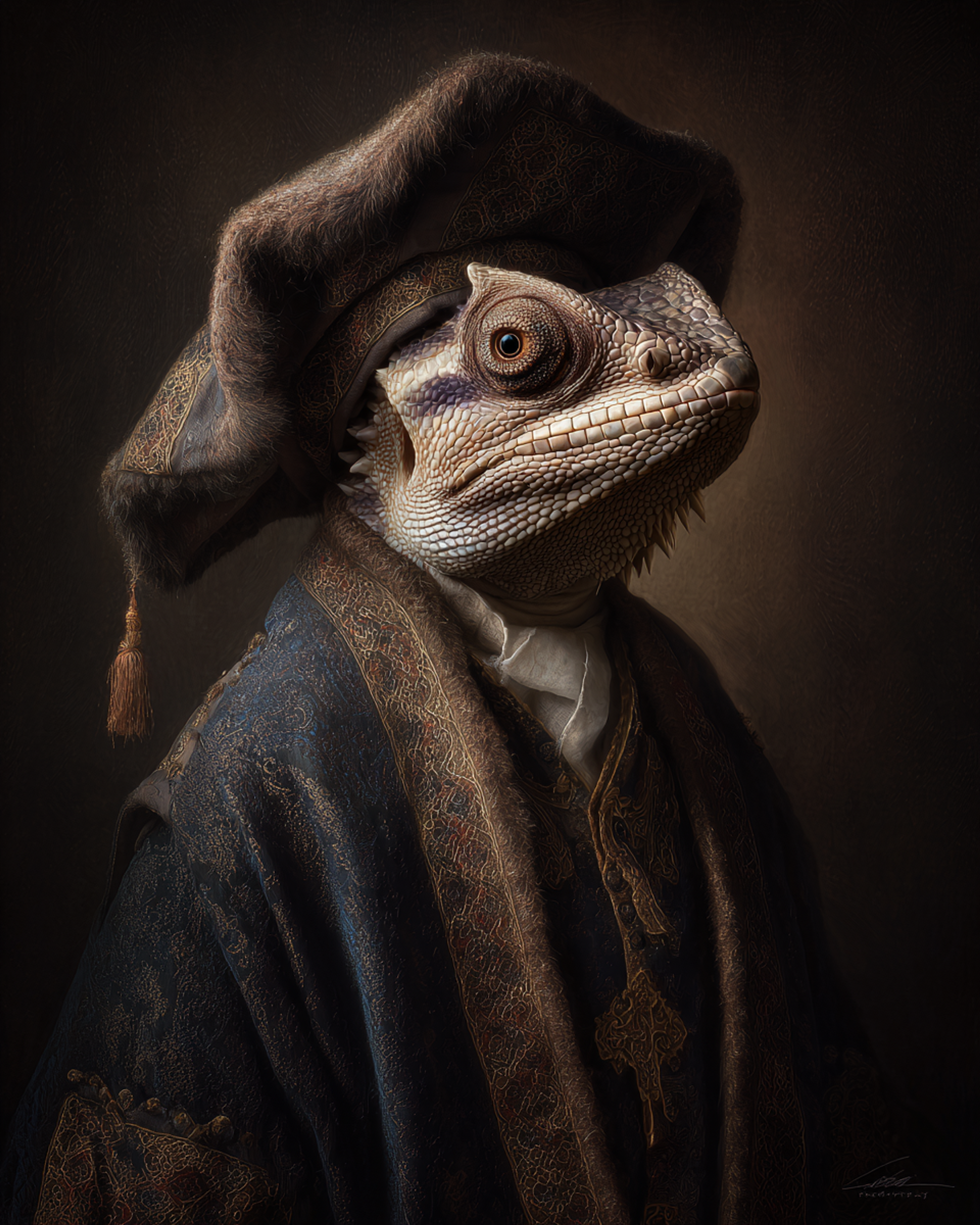 Dutch Masters Chameleon High Priest Portrait