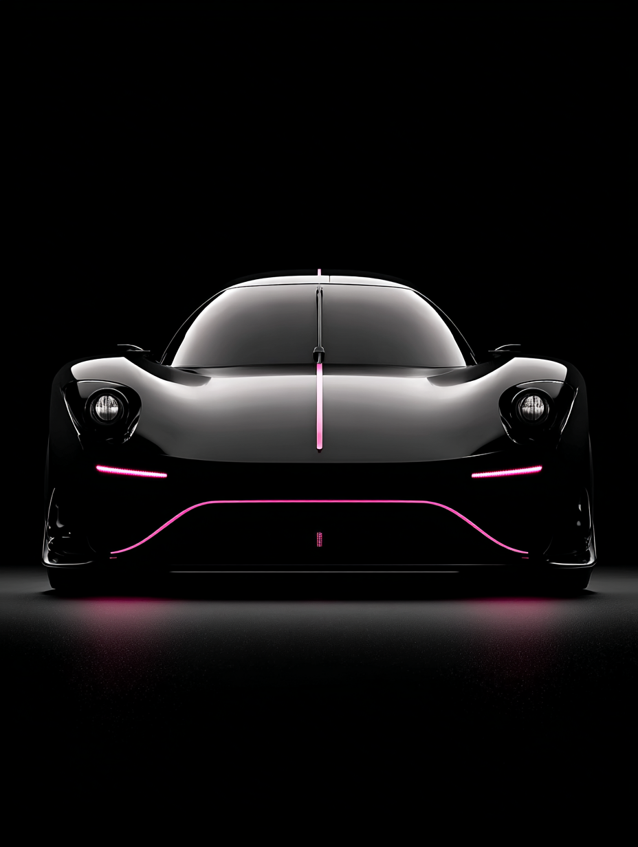 Minimalist 3D Sports Car Render
