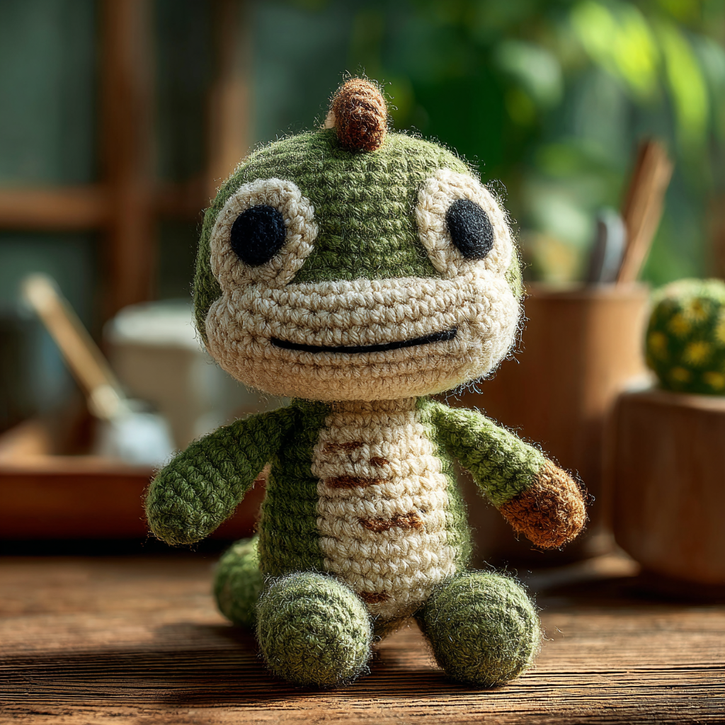 Amigurumi Baby Chameleon Craft Photo