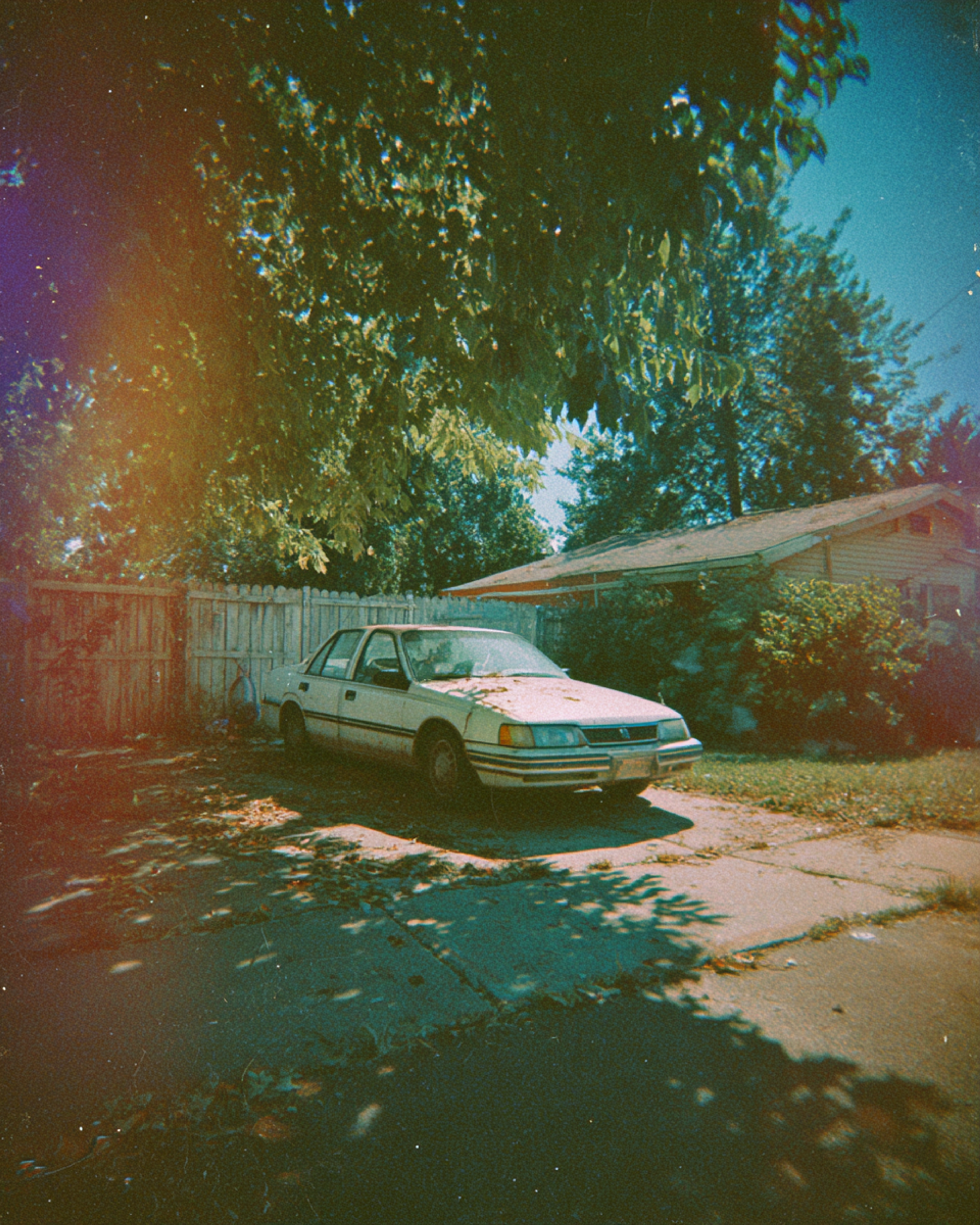 Suburban Decay Dusty Driveway Car Photo