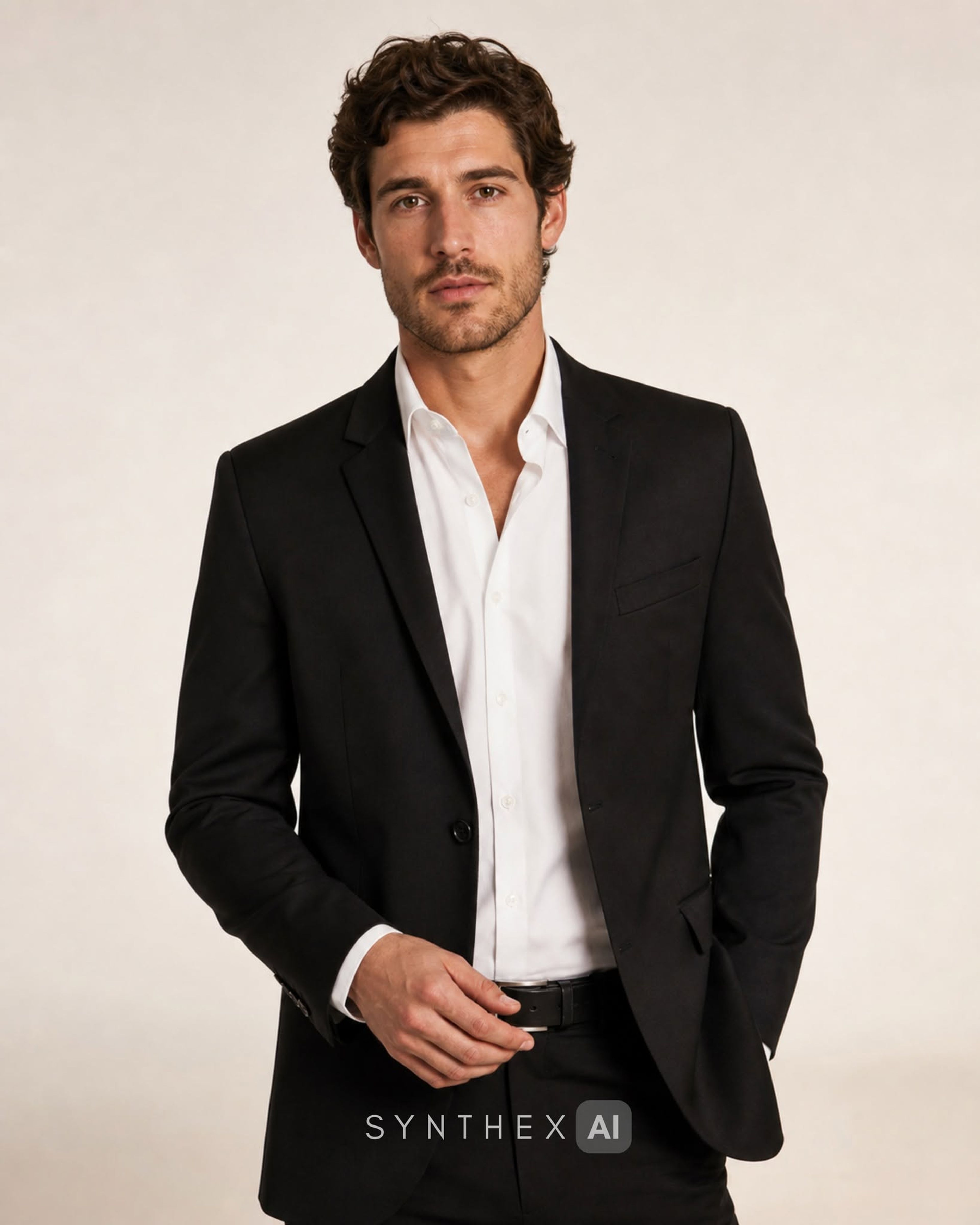 Create Minimal Suit Studio Portraits