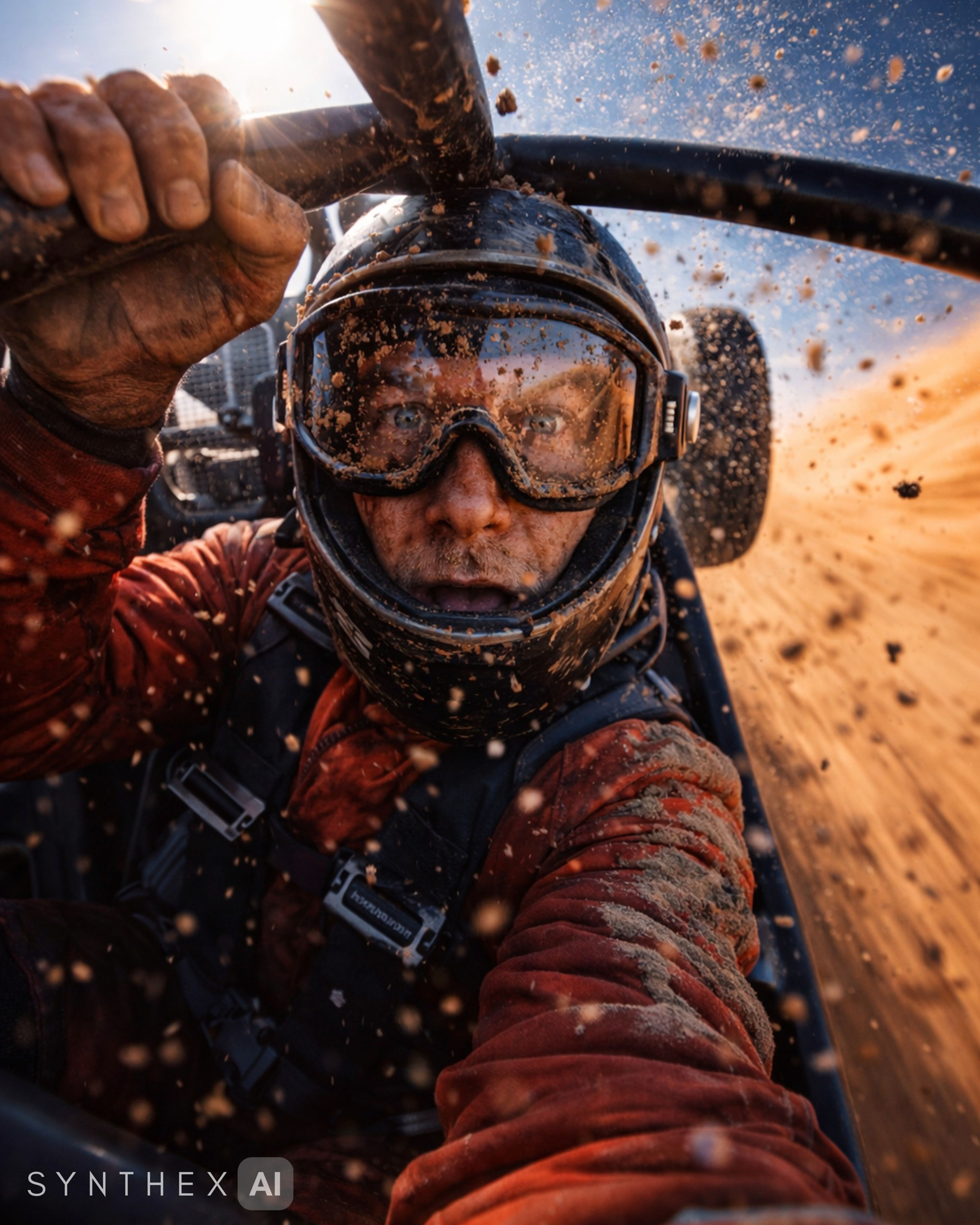 Generate Rally Raid Cockpit Selfies