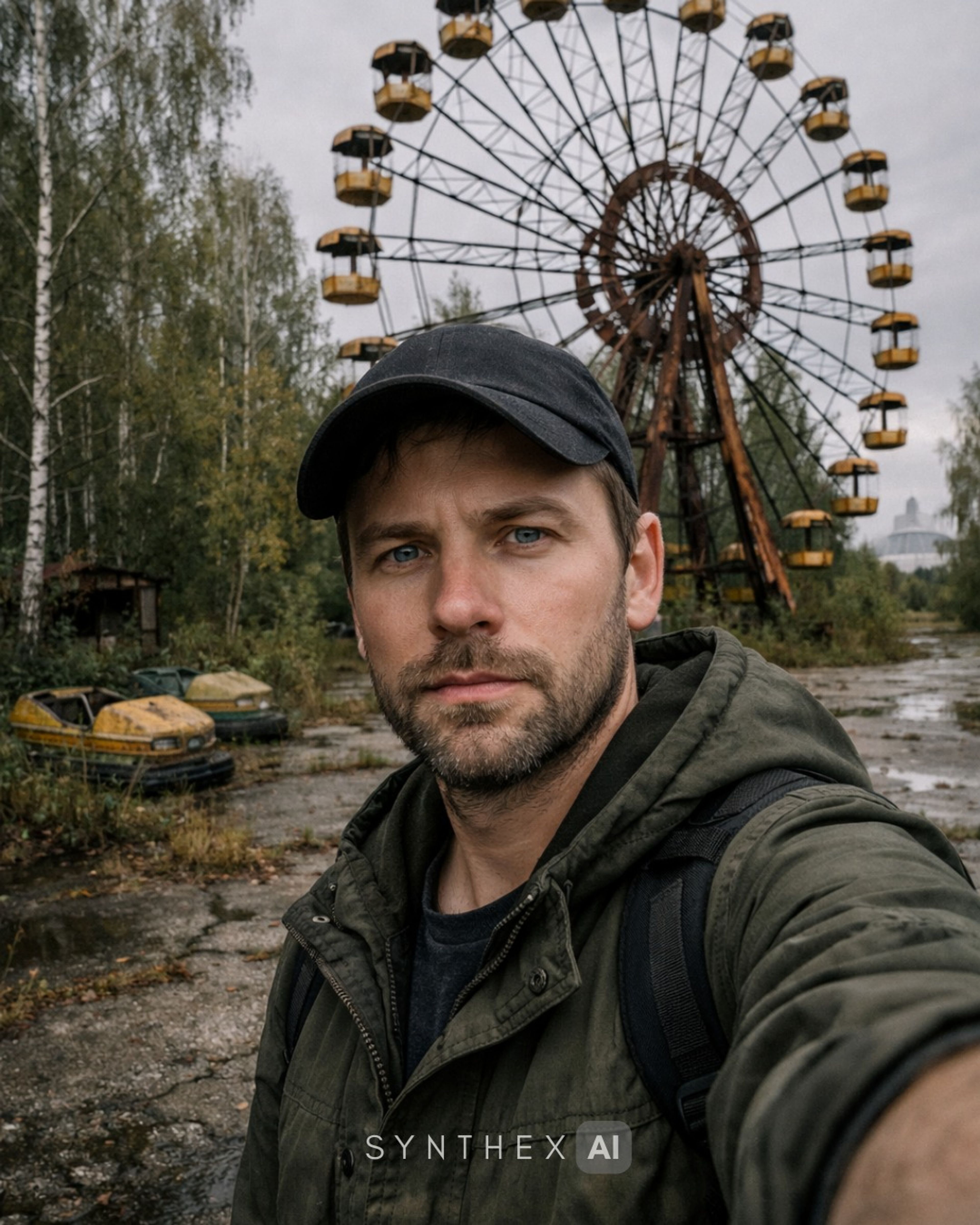 Generate Pripyat Amusement Park Selfies