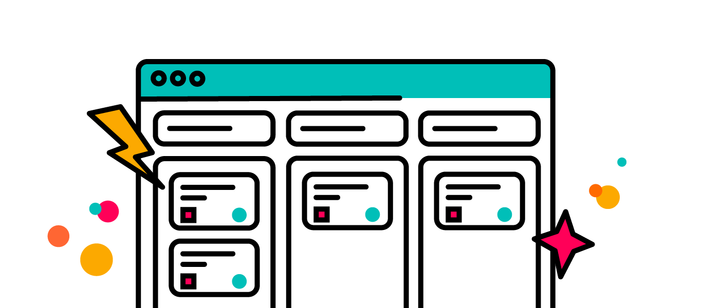 Illustration of a Jira kanban board