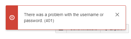 401 error message