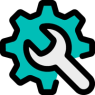 A cog and a wrench icon