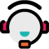 A colourful glyph shows a happy customer service person with a headset on