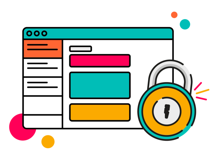 A Jira board with a padlock next to it