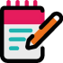 A notepad icon