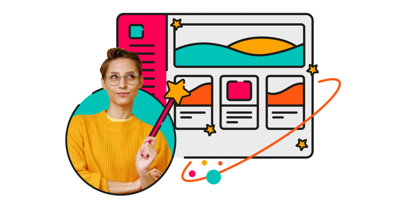 A person waves a wand in front of a Confluence page