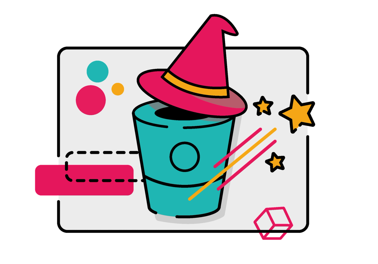 Illustration showing the magic of ScriptRunner for Bitbucket