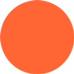 An orange circle