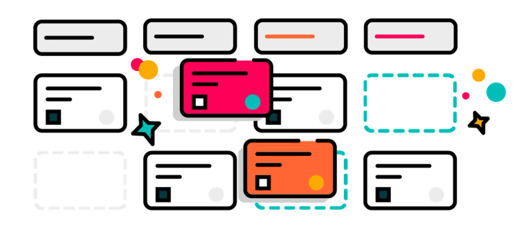 illustration of a kanban board