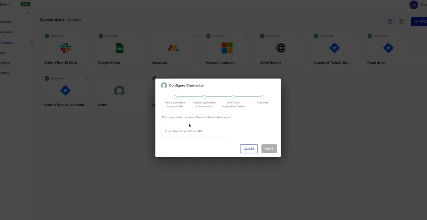 A screenshot of the instructions to configure connectors on ScriptRunner Connect