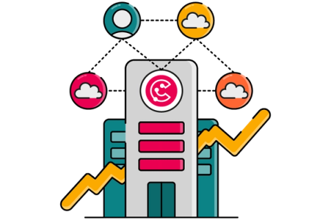 ScriptRunner Connect logo connection to various different integrations in bubbles surrounding it.